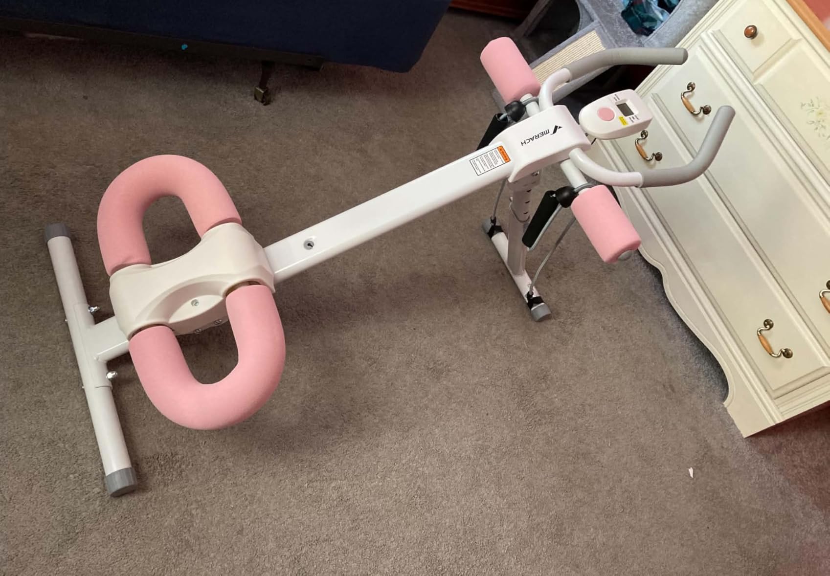 MERACH Ab Machine, Ab Workout Equipment, Adjustable Ab Trainer Machine for Abs Workout at Home Gym, Foldable, Knee Protection, Abdominal Trainer for Stomach Workout customer photo 2