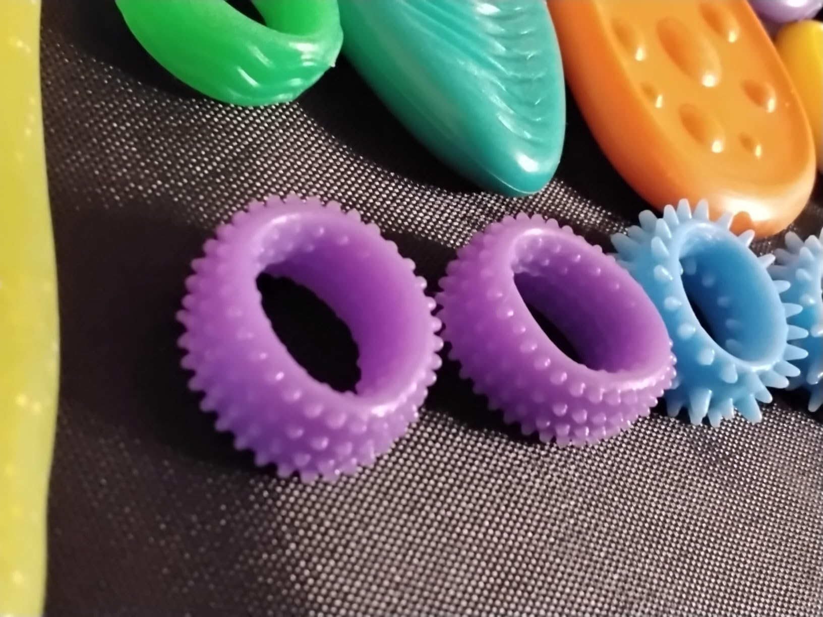 Fidget Sensory Toys for Kids: 26 Pack Quiet Squishy Fidgets for Classroom Students Prizes - Textured Soft Fidget Rings Stretchy Strings for Autism - Office Desk Toddler Travel Fidget Box, Easter Gifts customer photo 2