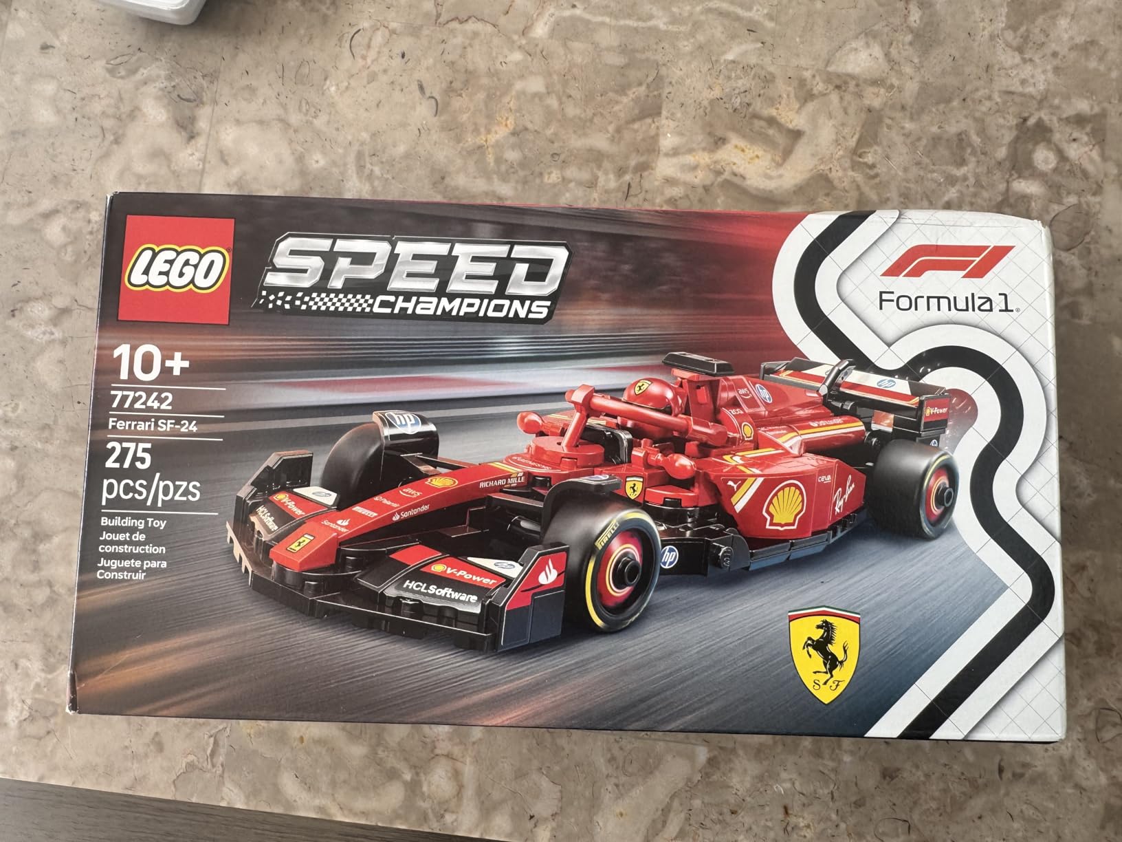 LEGO Speed Champions Ferrari SF-24 F1 Race Car Toys - Building Sets for Kids, Boys & Girls, Ages 10+ - Ferrari F1 Model Car Kits for Display or Play - Gift Ideas for Birthdays and Fans - 77242 customer photo 2