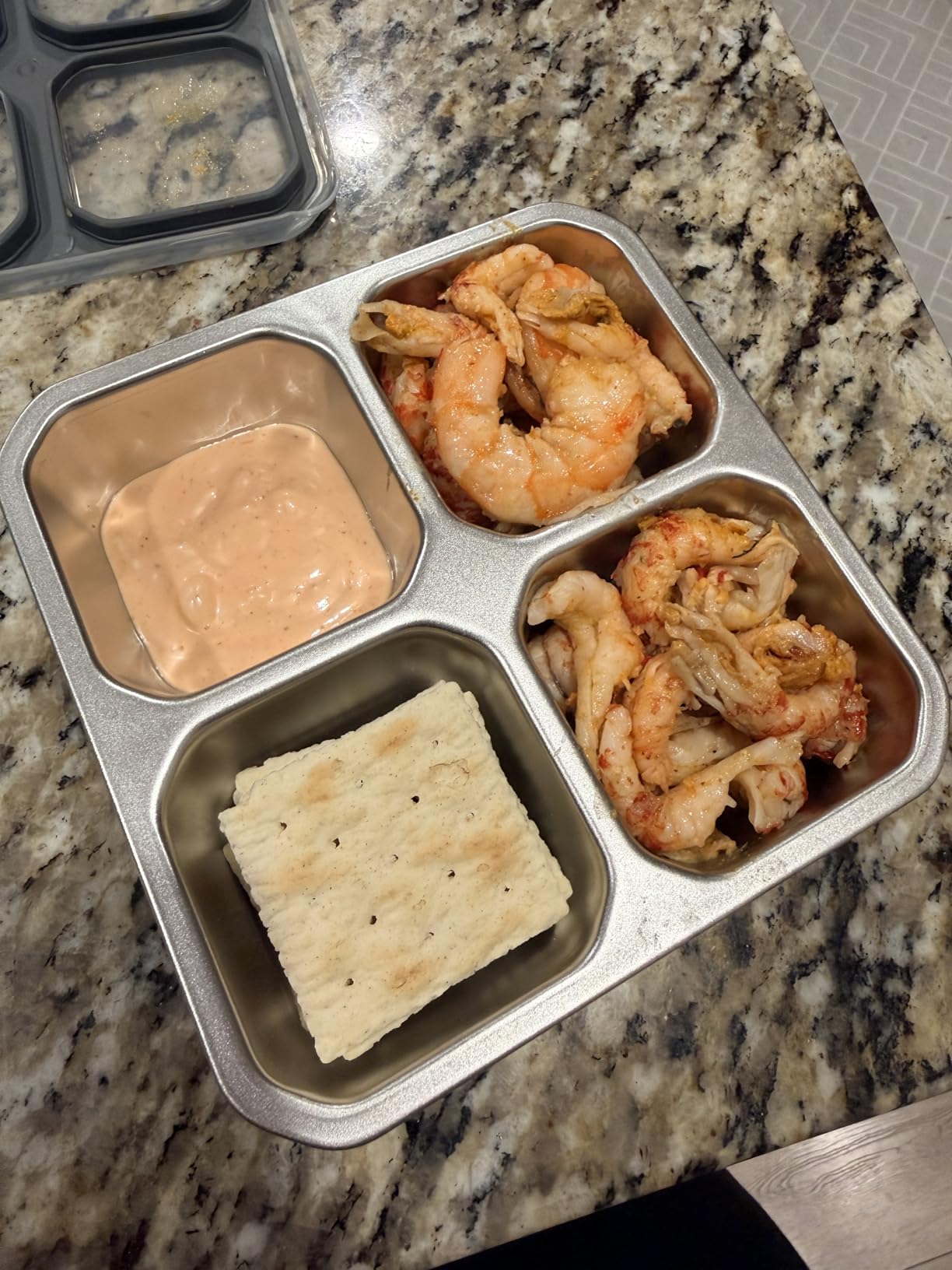BEFOY 4 Pack Stainless Steel Snack Containers with Lids 4 Compartment Food Storage Containers for Adults & Kids Meal Prep Containers Reusablele (Gray, 4) customer photo 1