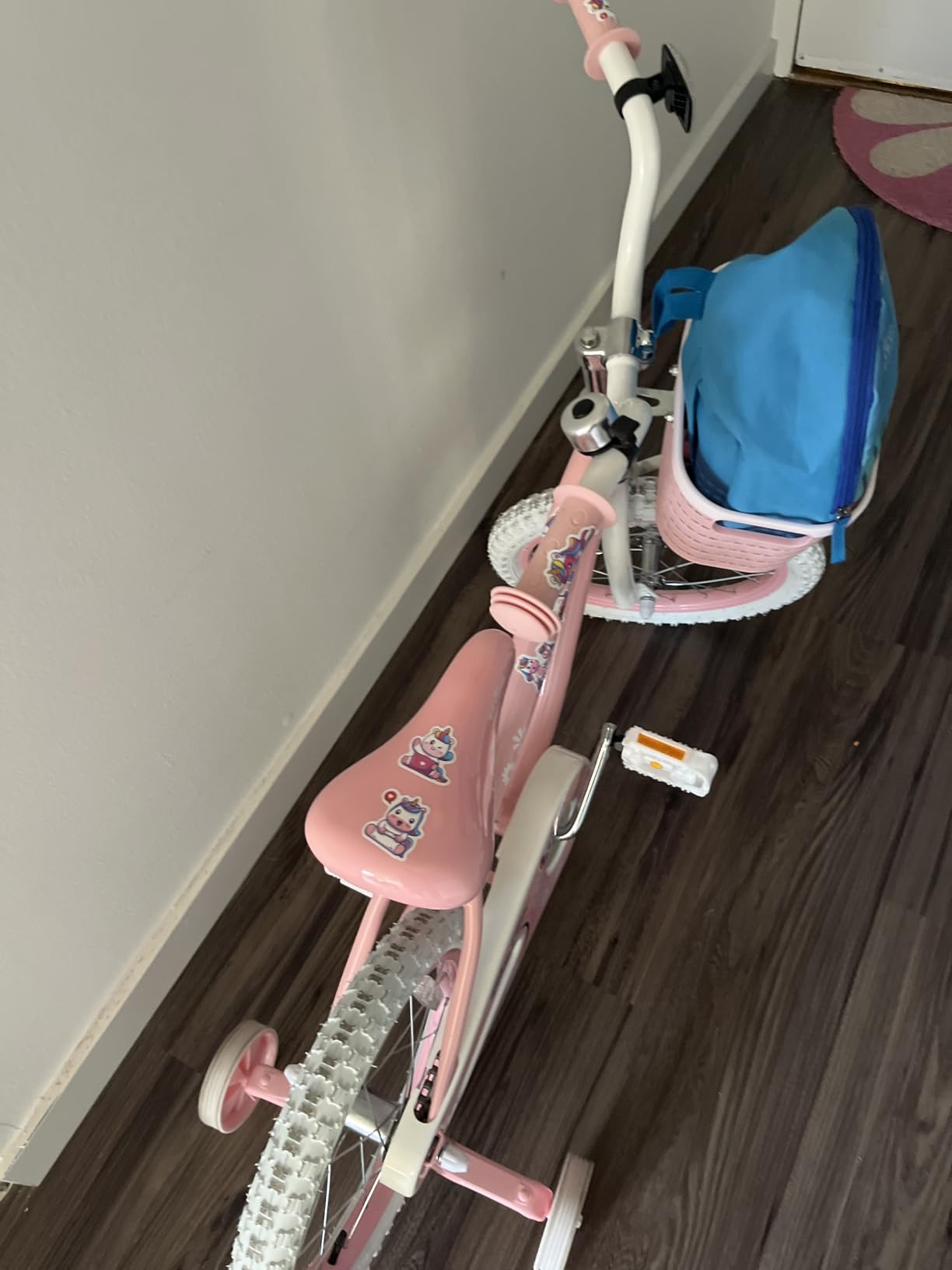 bicystar Girls Bike for Kids Ages 2-8 Years, 12 14 16 18 Inch Kids Bike with Training Wheels, Basket & Streamers, Pink Little Girls Bicycle with Coaster Brake, Birthday Gift customer photo 2