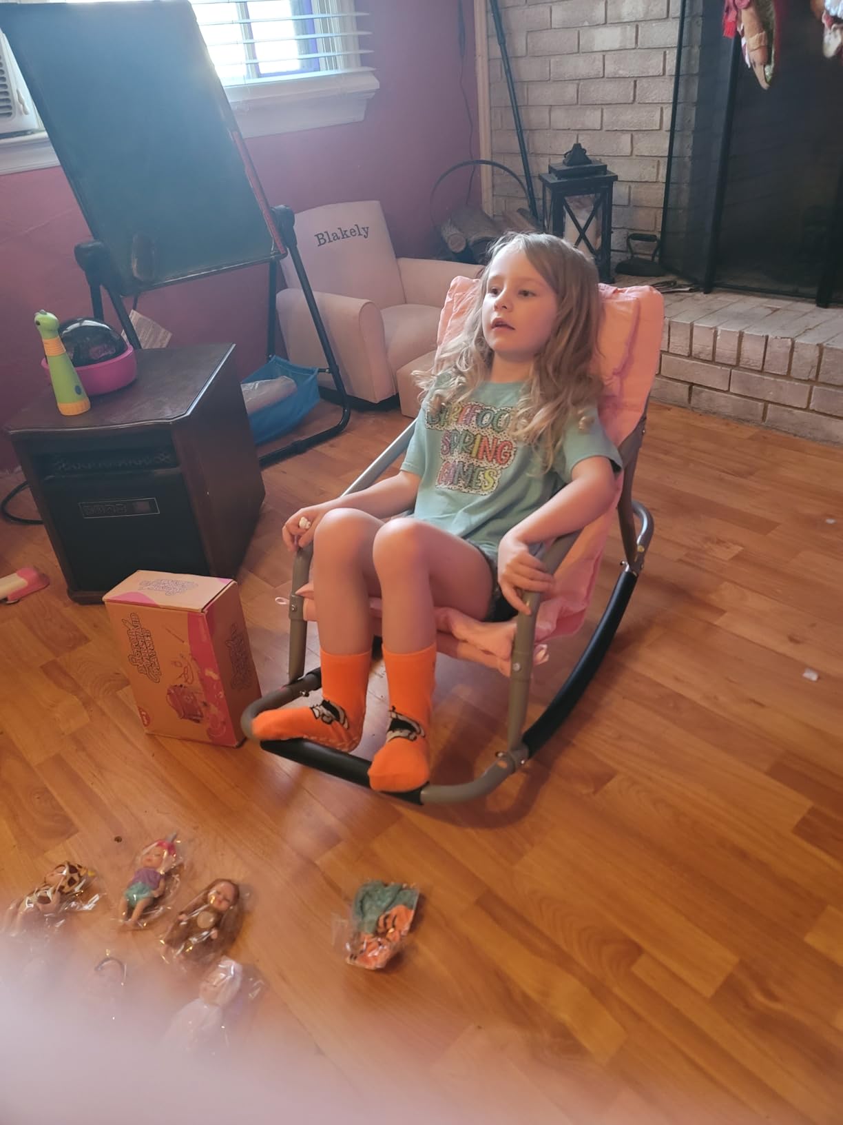 Special Supplies Sensory Rocking Chair for Kids - Comfortable Kids Rocker- Versatile Floor Chair with Soft Fabric and Stability for Playroom, Bedroom, or Nursery (Ages 3+) (Grey) customer photo 2