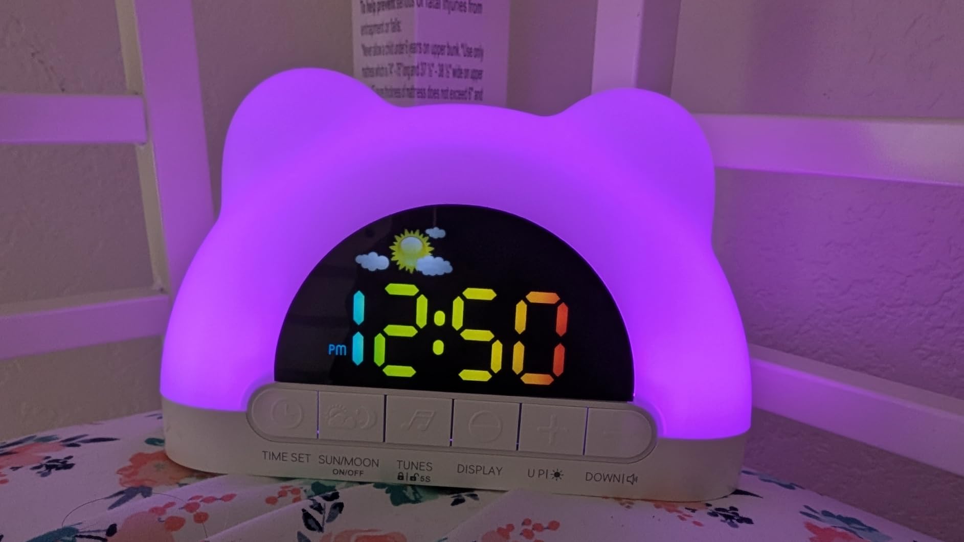Azyh Alarm Clock for Kids, Ok to Wake Clock with Green Light Red Light, Children's Sleep Trainer, 10 Ringtones, 3 Brightness, Dual Alarms, Digital Alarm Clock for Adults Boy Girl Toddler Bedroom customer photo 2