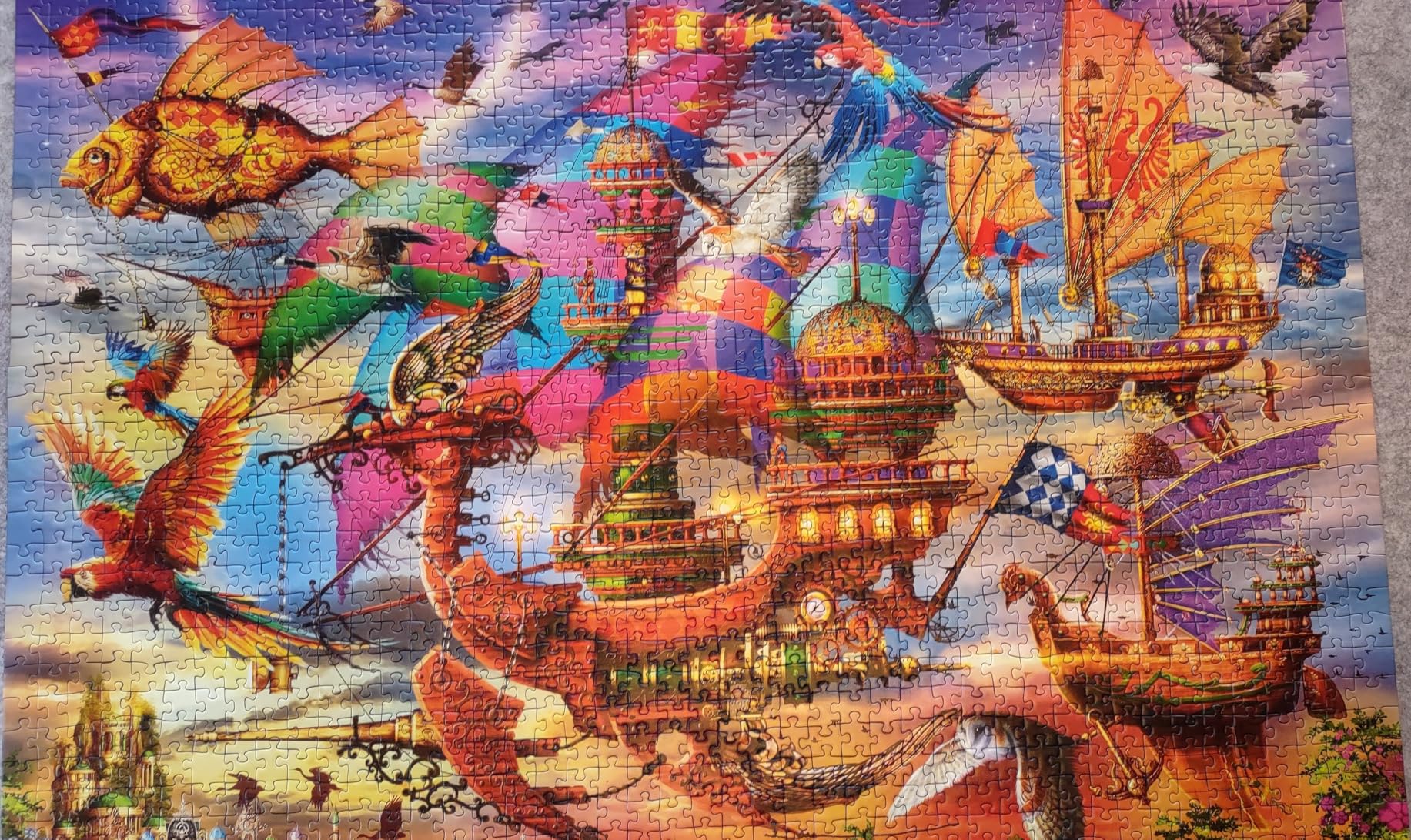 Ravensburger The Flight 1500 Piece Jigsaw Puzzle by Ciro Marchetti | Precision Cut Vibrant, Glare-Free Imagery | Great for Adults & Kids customer photo 1