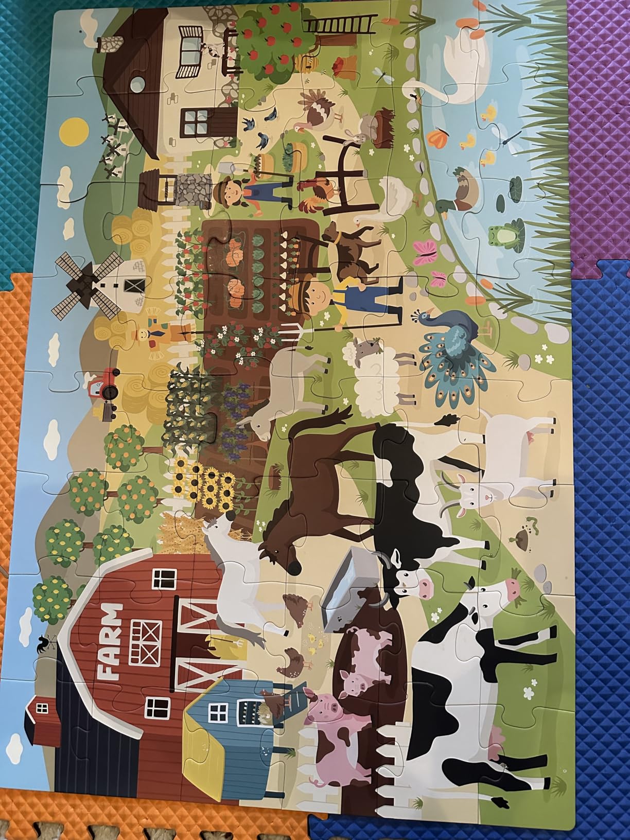 BONNYCO Giant Jungle Animals Floor Puzzle (48 Pieces, 36.2 x 24.4 in) customer photo 1