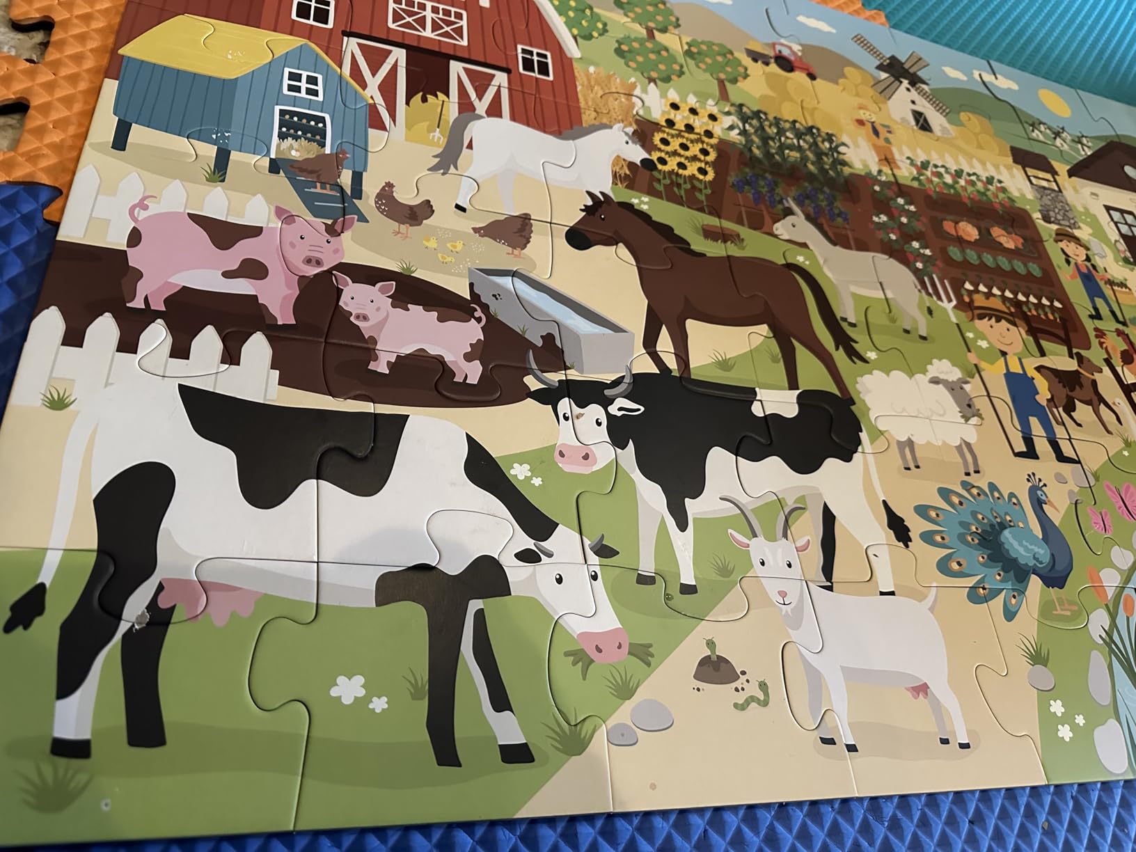BONNYCO Giant Jungle Animals Floor Puzzle (48 Pieces, 36.2 x 24.4 in) customer photo 2