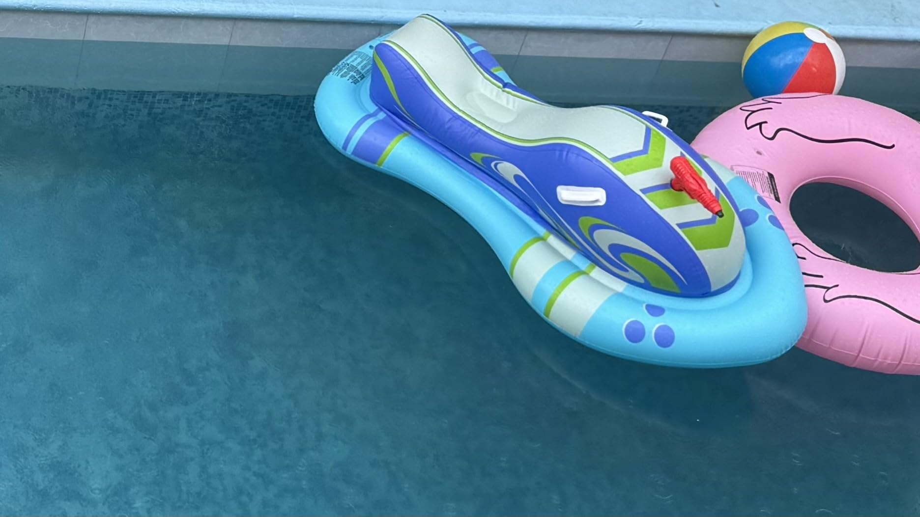 SLOOSH Inflatable Jet Ski Pool Floats Kids, Pool Floaties with Water Gun, Water Fight Toys, Inflatable Battle Blaster Fun for Summer customer photo 1