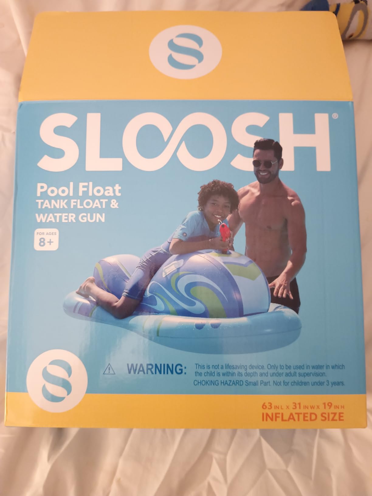 SLOOSH Inflatable Jet Ski Pool Floats Kids, Pool Floaties with Water Gun, Water Fight Toys, Inflatable Battle Blaster Fun for Summer customer photo 2