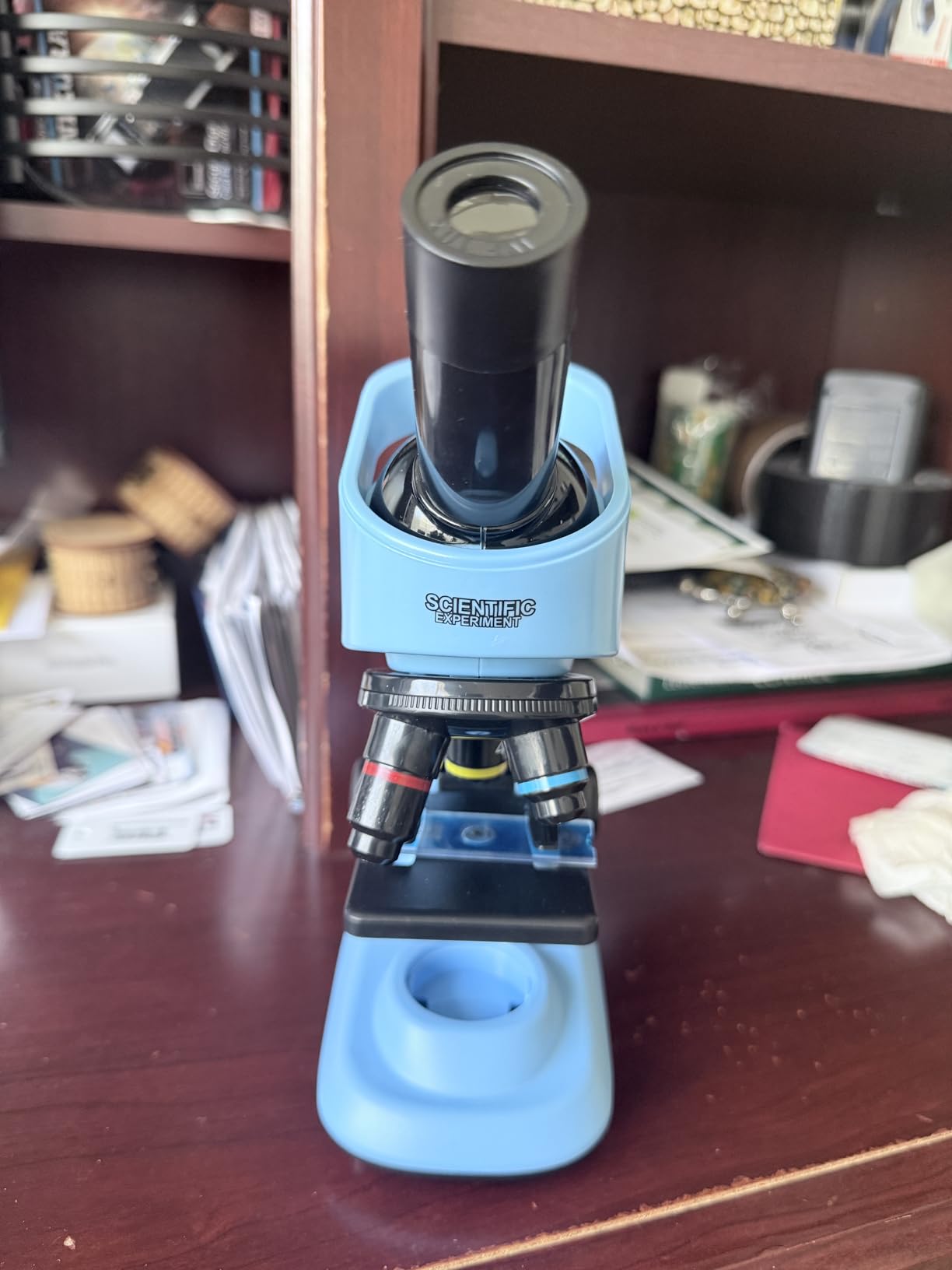 Kids Microscope,40-1600x Microscope Kit for Kids Beginners Children,STEM Kit,Prepared Slides,LED Light and Configured Various Operating Tools- Science Experiment Toy for Kids Ages 6-12 customer photo 1