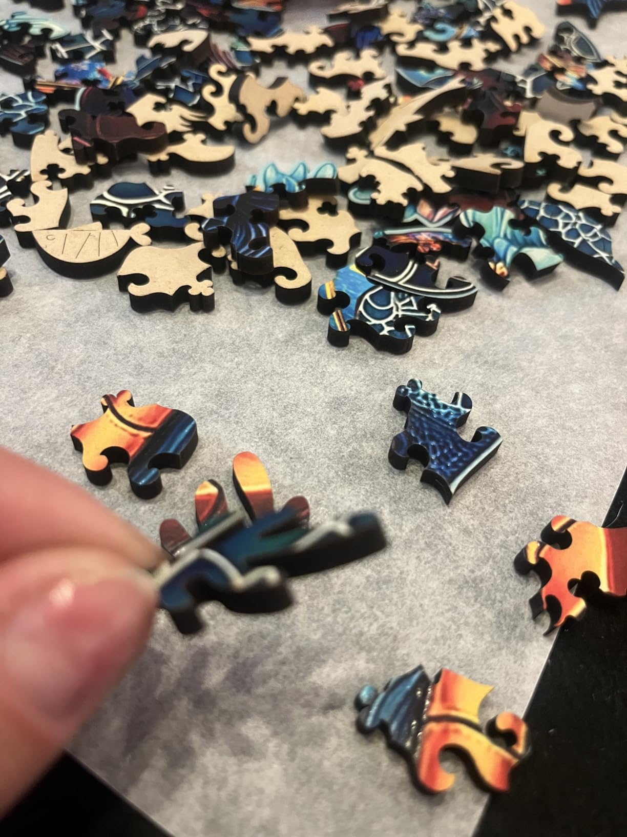 Wooden Jigsaw Puzzles for Adults Teens Kids, Parent & Baby Sea Turtle Wood Puzzle, Unique Animal Shaped Puzzle, Fun Challenging Family Games, 200pcs customer photo 1