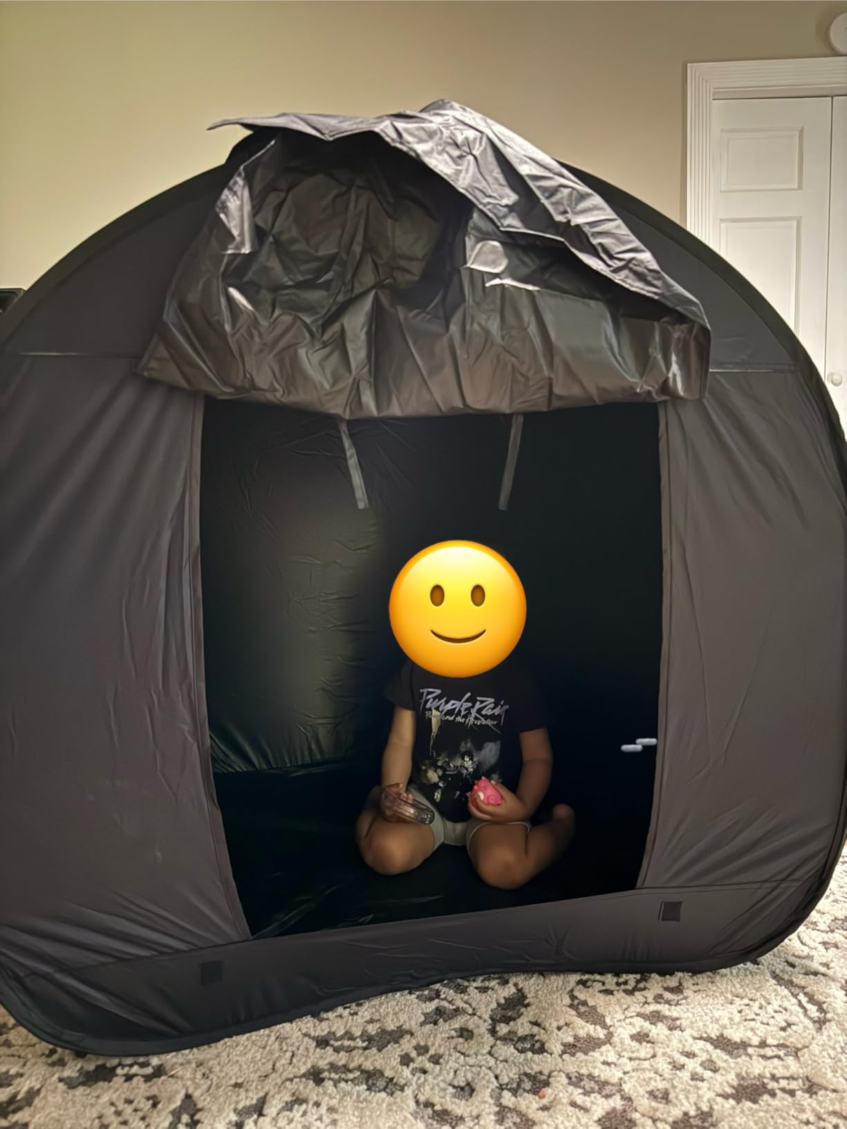 Sensory Tent for Kids 35.4 * 35.4 * 35.4 in - Portable Pop-up Play Tent for Calming Down & Improving Focus - Ideal for Children with Autism, ADHD, & Sensory Processing Disorder (SPD) customer photo 2
