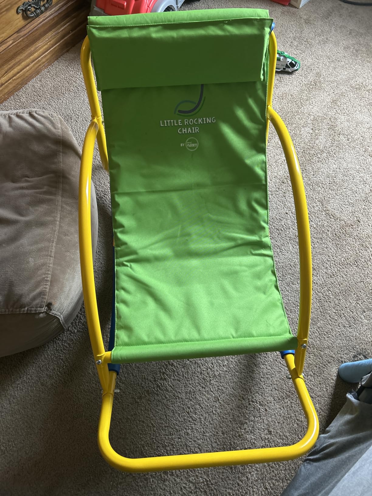 Bright Autism Rocking Chair for Kids (9-12 Years) - Sensory Rocker for ADHD and Special Needs. Great Therapy Tool for Calming Senses. for Sensory Room, Daycare and Playground. Indoor and Outdoor Play customer photo 2