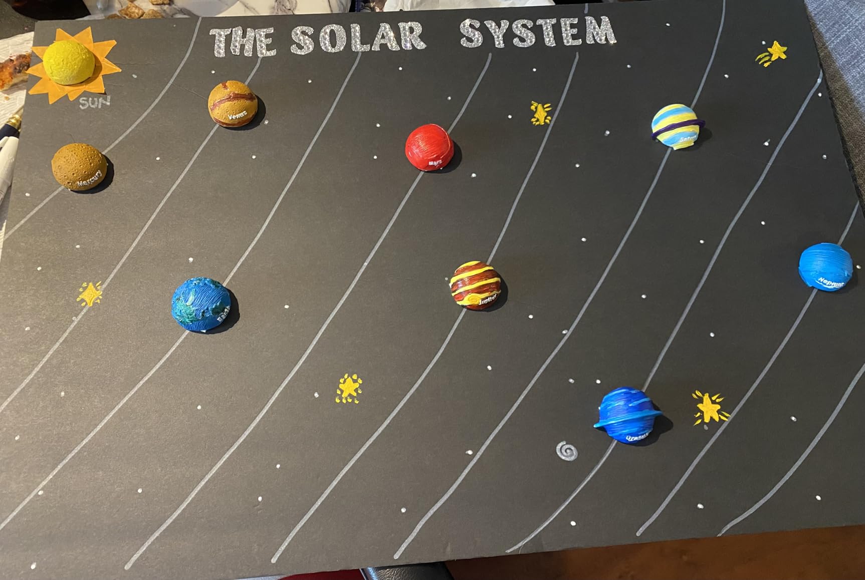National Geographic Magnetic Solar System Painting Kit - 3D Magnet Making Kit, Paint 8 Planets & The Sun, Craft Kit with Paints, Brushes, Magnets & More, Kids Art Kit, DIY Magnets customer photo 1