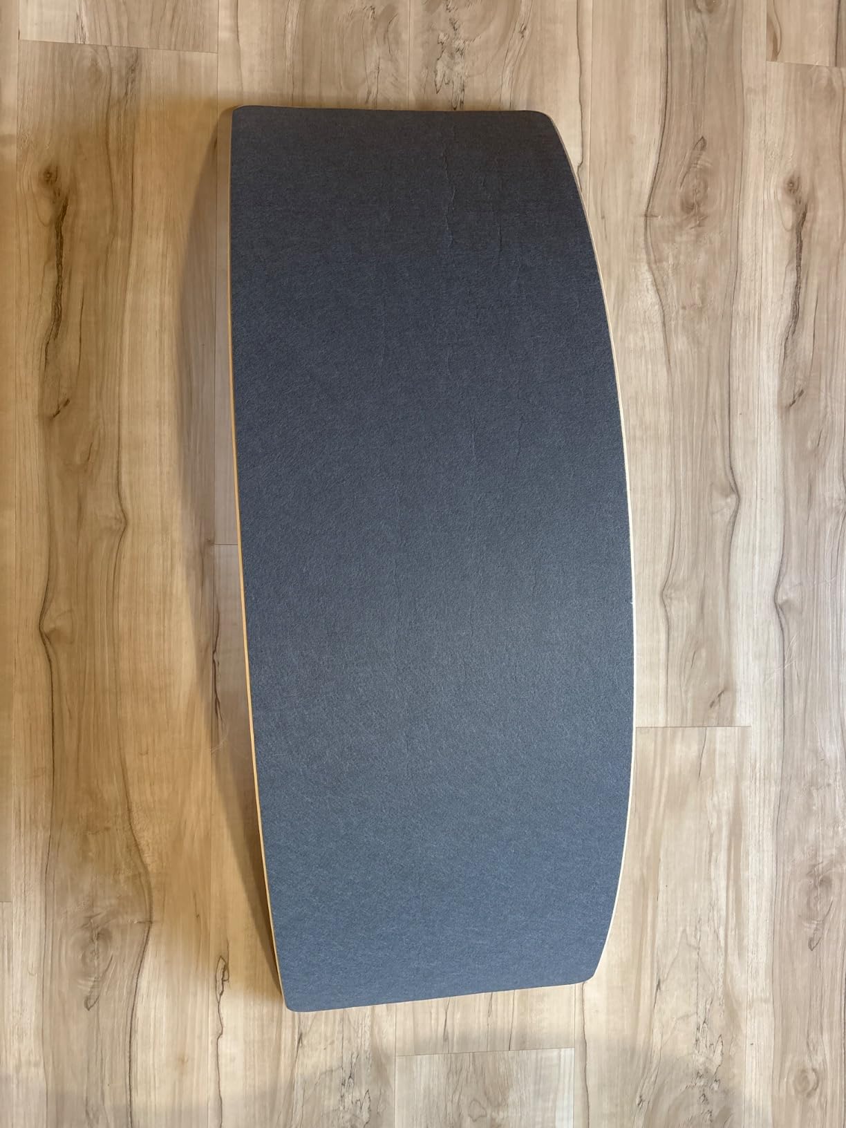 Non Slip Balance Board, 35 Inch Non Slip Felt Rocker Board Durable Wood, Kids Toddler Open Ended Learning Toy, Yoga Curvy Board customer photo 2