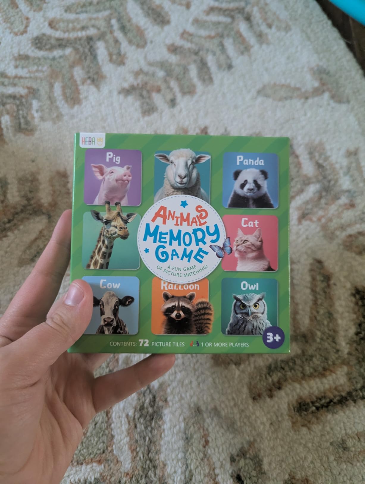 Hebayy Spanish Memory Matching Game, 72 PCS First Words Matching Cards for Toddlers, 36 Pairs Memory Cards Educational Toys Preschool Spanish Learning Activities for 4 5 6 Years Old customer photo 1
