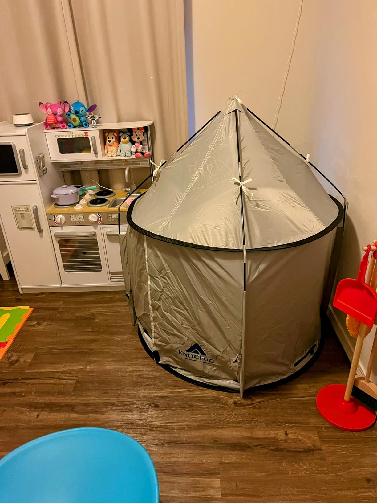 Blackout Sensory Tent, CPC Certified Calm Space for Autism Kids | Blackout Fabric, with Fan Port and Air Vent, CPC Certified Safe Structure, Spacious 39 x 39 x 45 in, Easy Setup customer photo 1