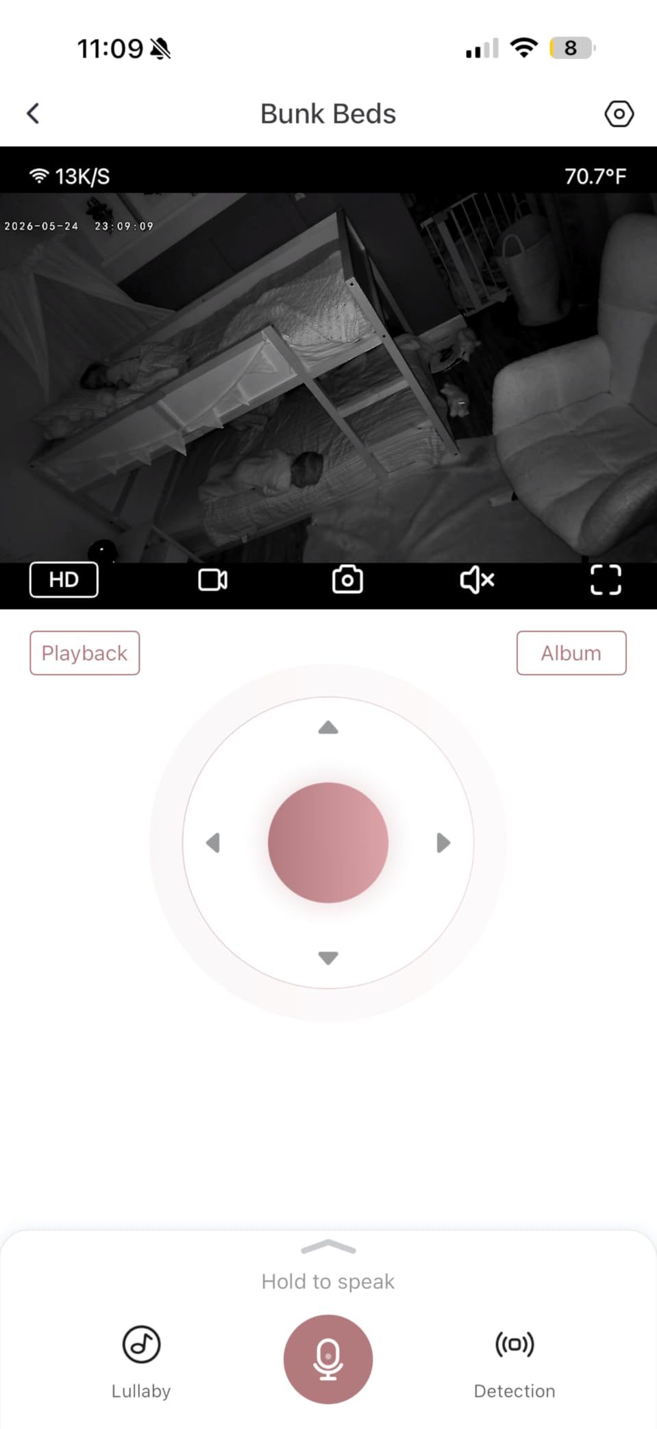 Momcozy BM04 Smart WiFi Baby Monitor with 2 Cameras, 5