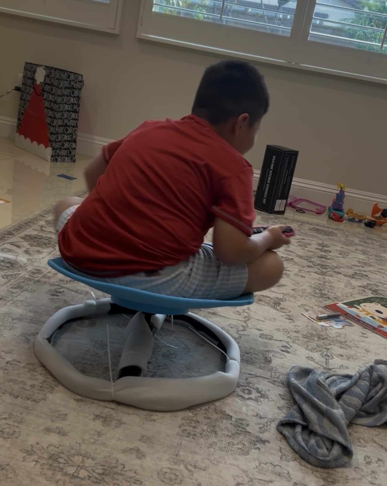 KidBloom Spinning Chair for Autistic Kids, Upgrade Handle Sensory Chair, Autism & ADHD Chair, Kid's Furniture, Autism Sensory Products for Kids customer photo 2