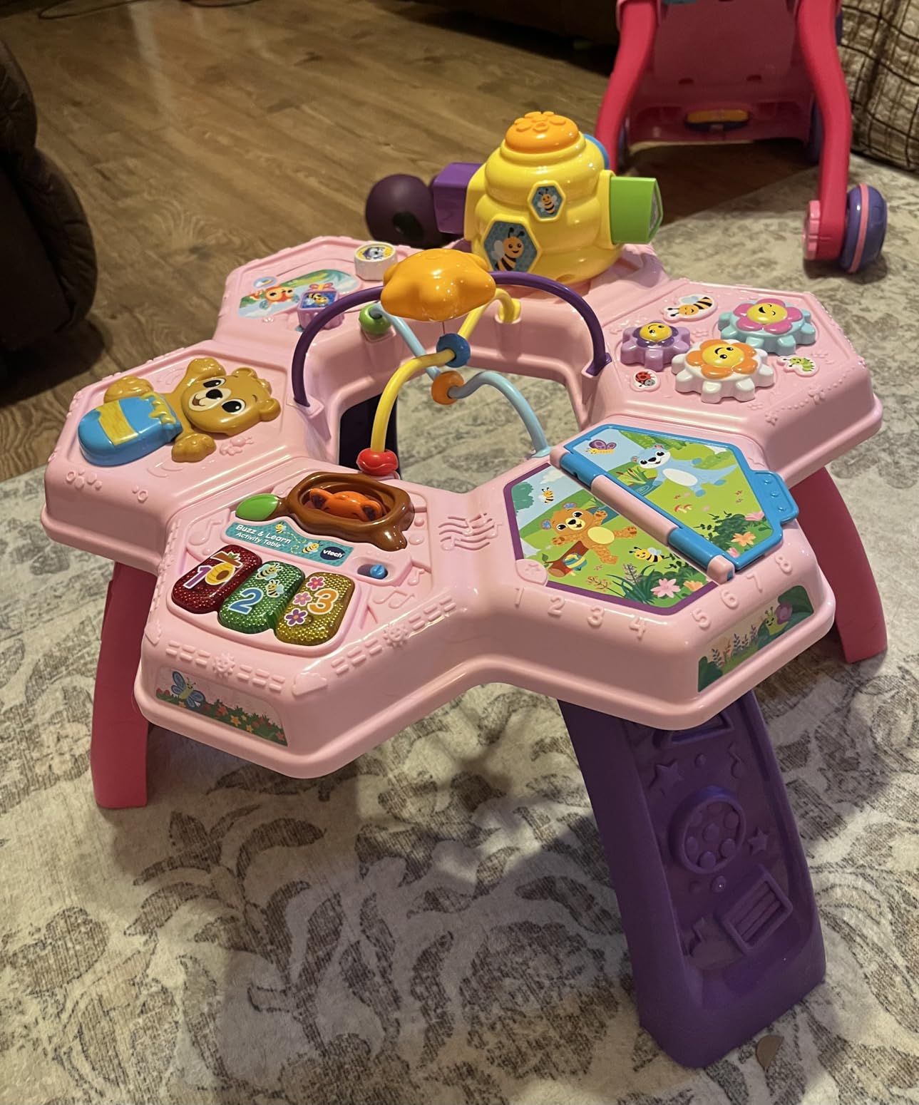 VTech Buzz and Learn Activity Table with Seven Interactive Play Zones, Blue customer photo 1