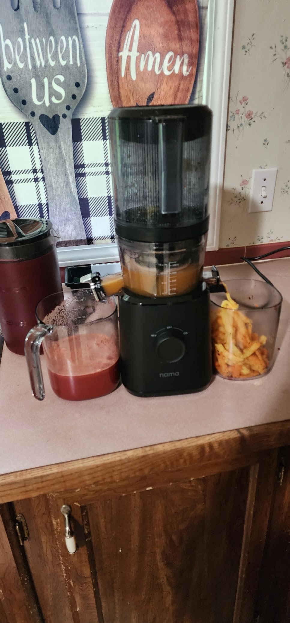 Nama J2 Cold Press Juicer - Self Feeding for Hands-Free Operation with Wide Mouth Hopper for Whole Recipe Loading, Zero Waste Masticating Juicer For More Juice, Less Pulp - Easy Cleanup & Assembly customer photo 2
