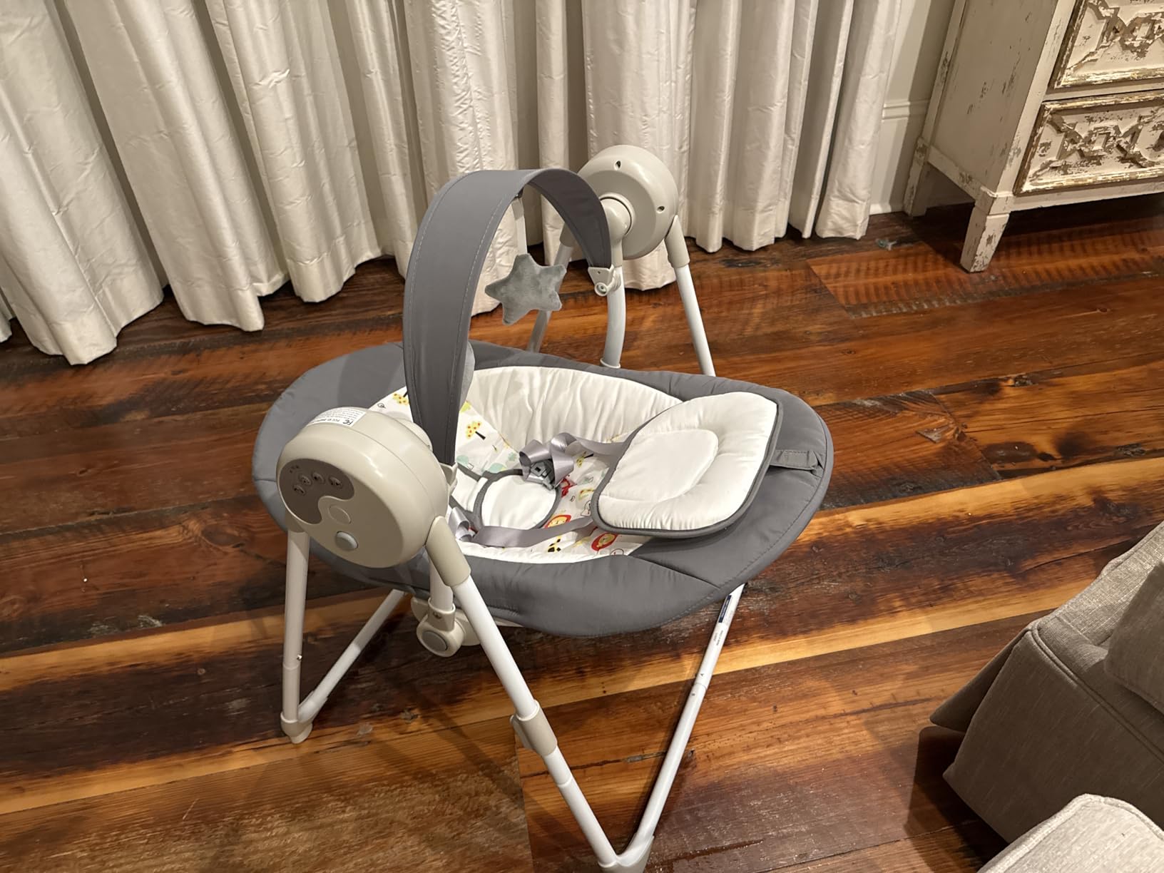 Baby Swing SpaceSaver Ultra-Compact Foldable Infant Swing (Fits in 5.3