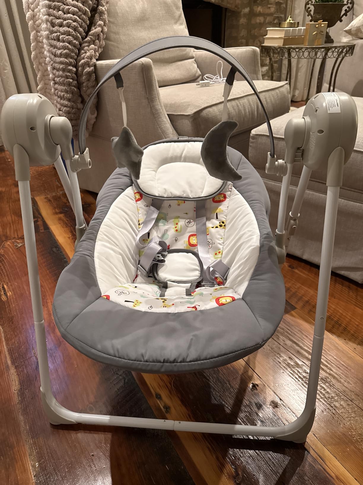 Baby Swing SpaceSaver Ultra-Compact Foldable Infant Swing (Fits in 5.3