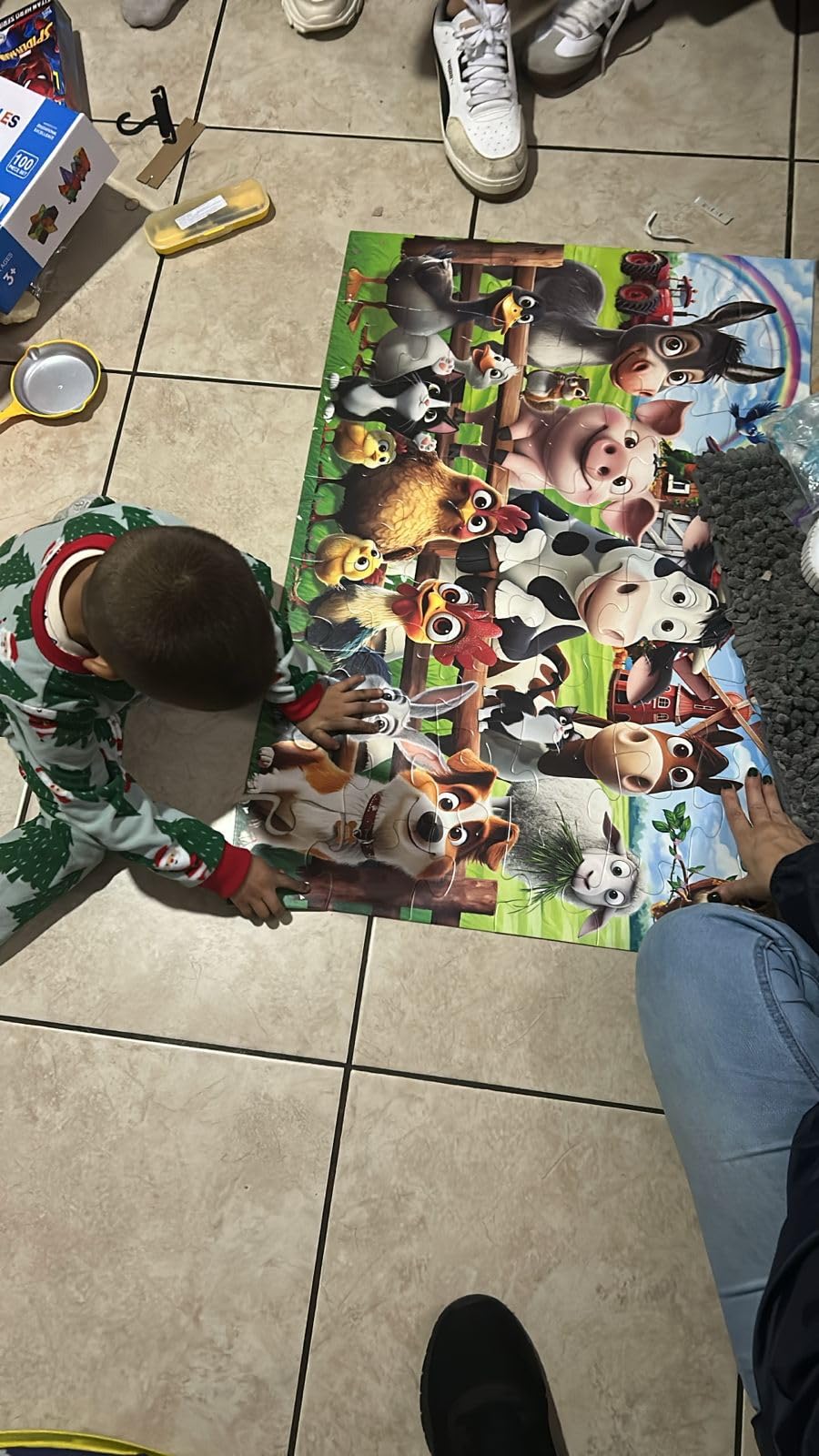 BenBen Farm Animals Floor Puzzle (48 Pieces, 2 x 3 feet) customer photo 1