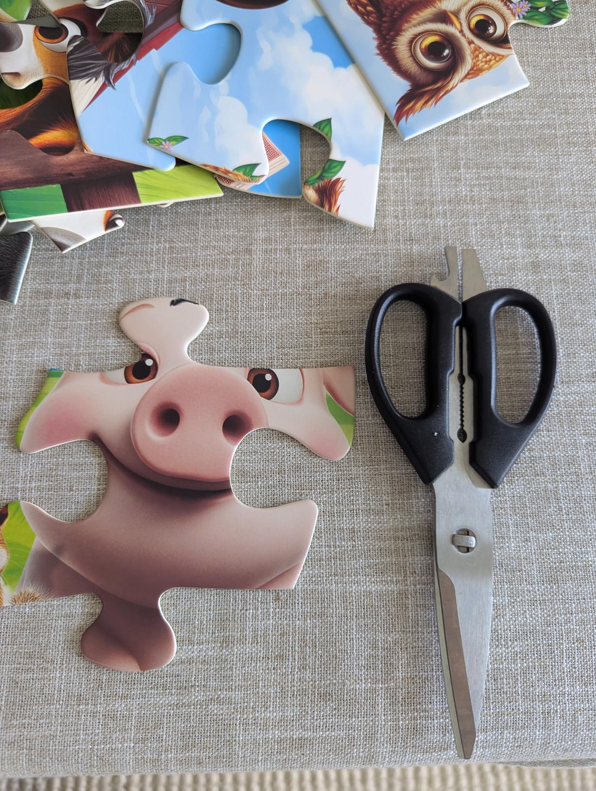 BenBen Farm Animals Floor Puzzle (48 Pieces, 2 x 3 feet) customer photo 2