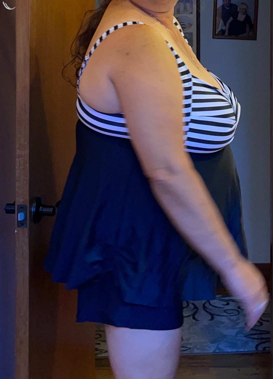 Aqua Eve Women Plus Size Tankini Swimsuit Two Piece Flowy Swimdress Bathing Suits with Shorts customer photo 1