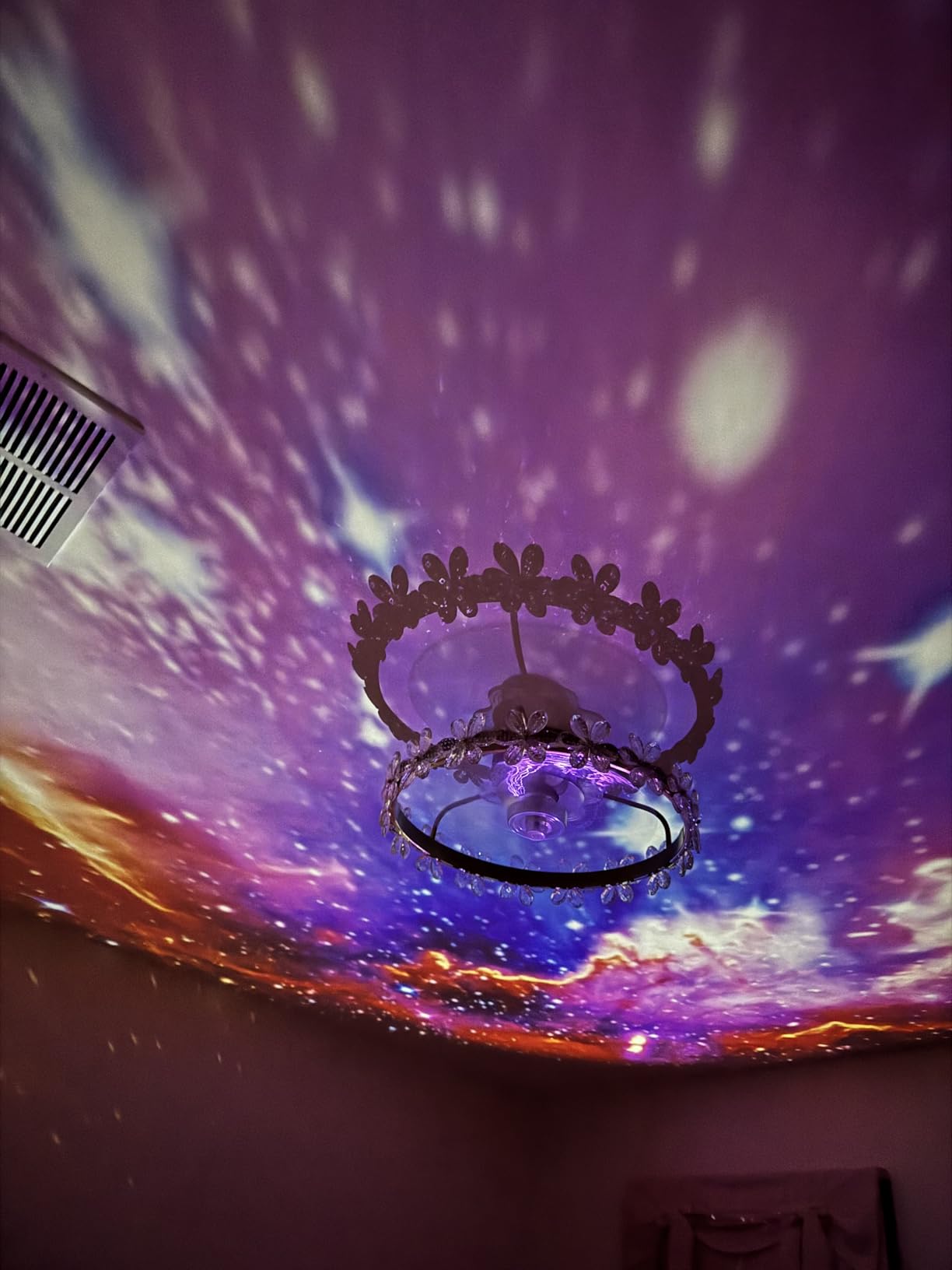 Galaxy Projector Pro for Bedroom, 13 in 1 Planetarium Star Projector with Solar System & Constellation, Night Light for Ceiling - 360° Rotating with Timer, Adjustable Knob, Kids Adults Room Decor customer photo 2