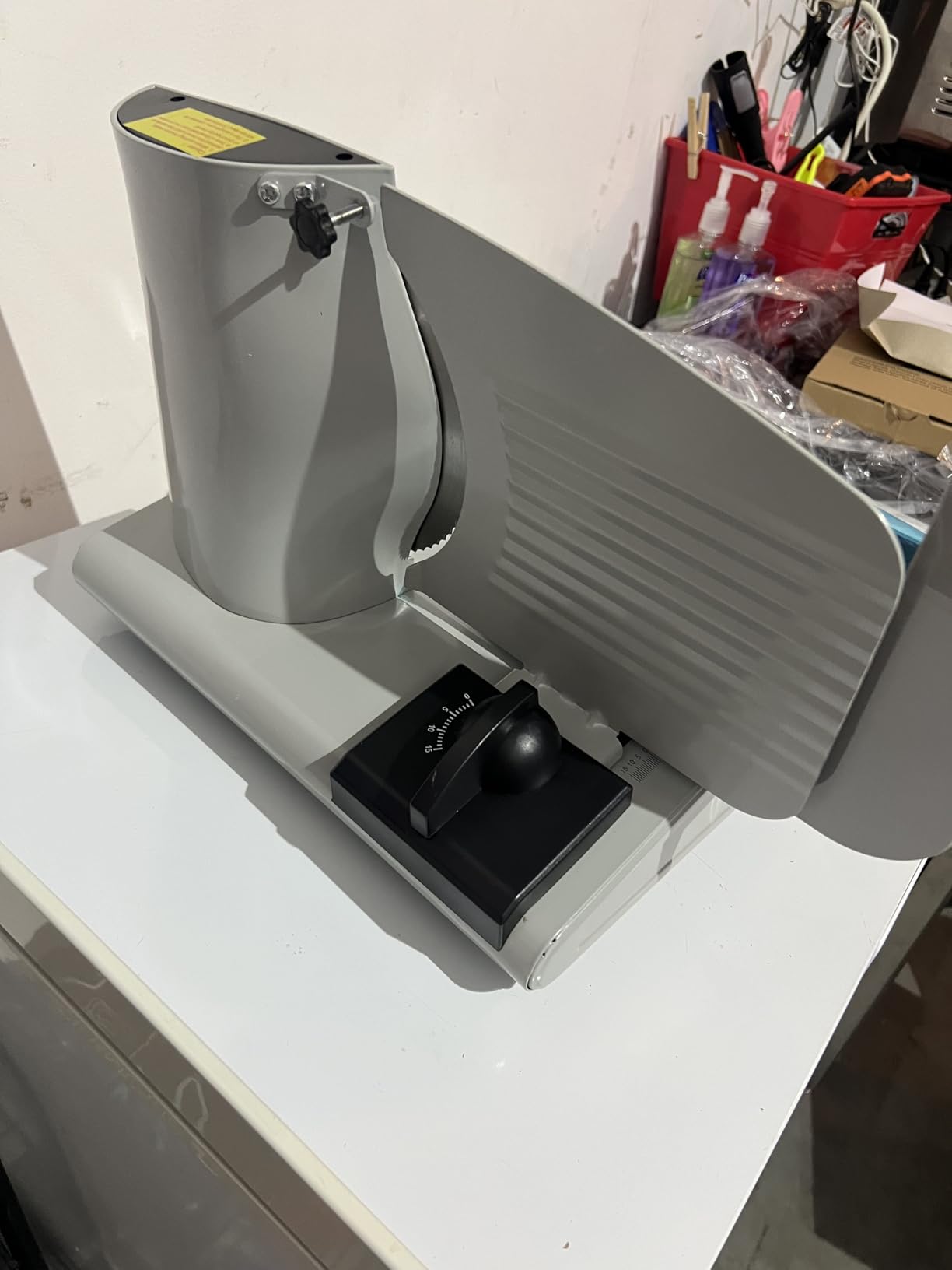 Pterying Meat Slicer Machine for Home - 200W Electric Food Slicer with 2 Removable 7.5