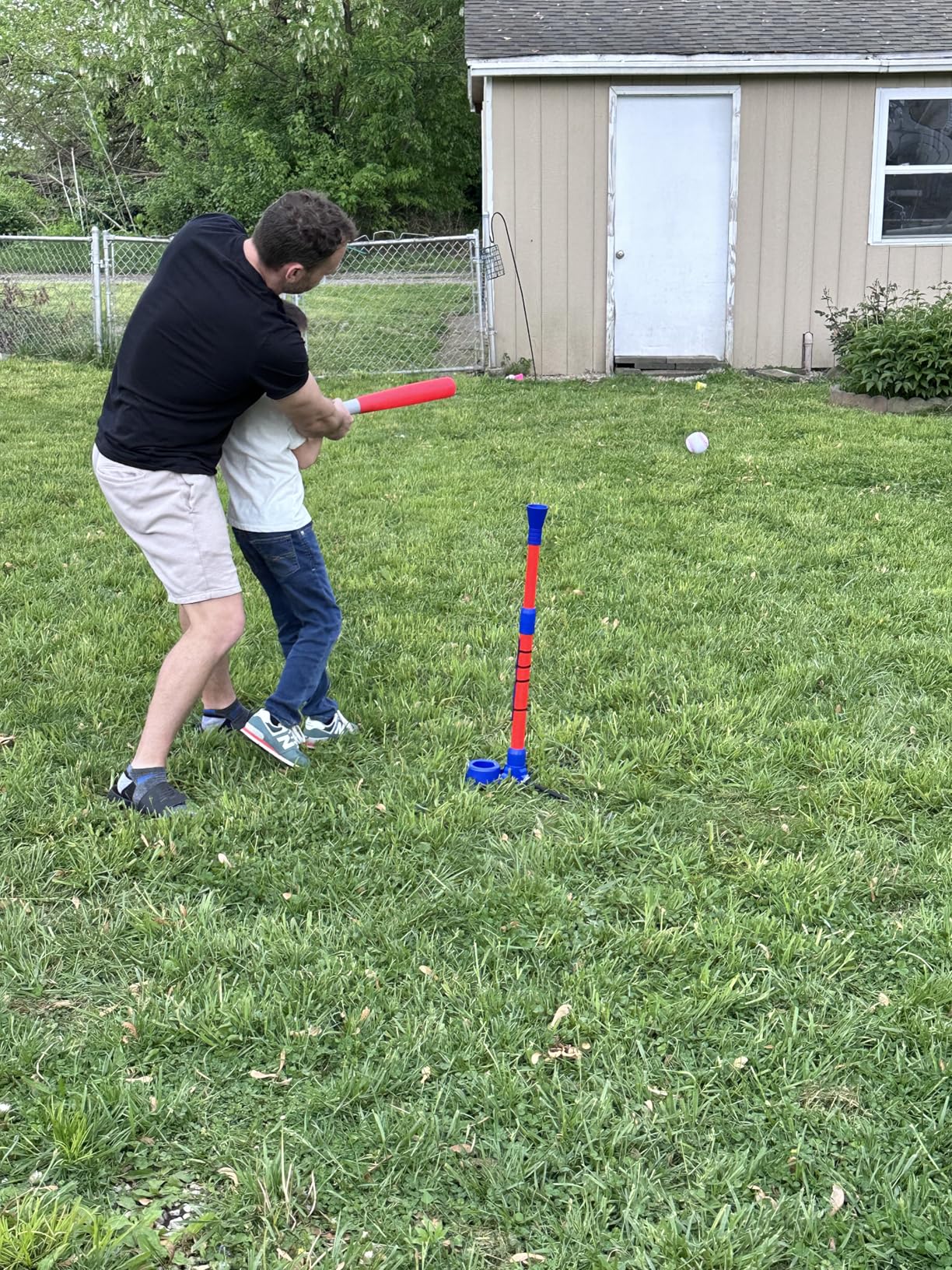 Ninja Blast Tee Ball Set for Kids - 4 Year Old Boy Birthday Gift Baseball Batting Tee- T Ball Set for Toddlers 3-5 4-6 - Toys for Ages 3 4 5 6 Year Old Boy - Toddler Outdoor Toys, Baseball Tee customer photo 2