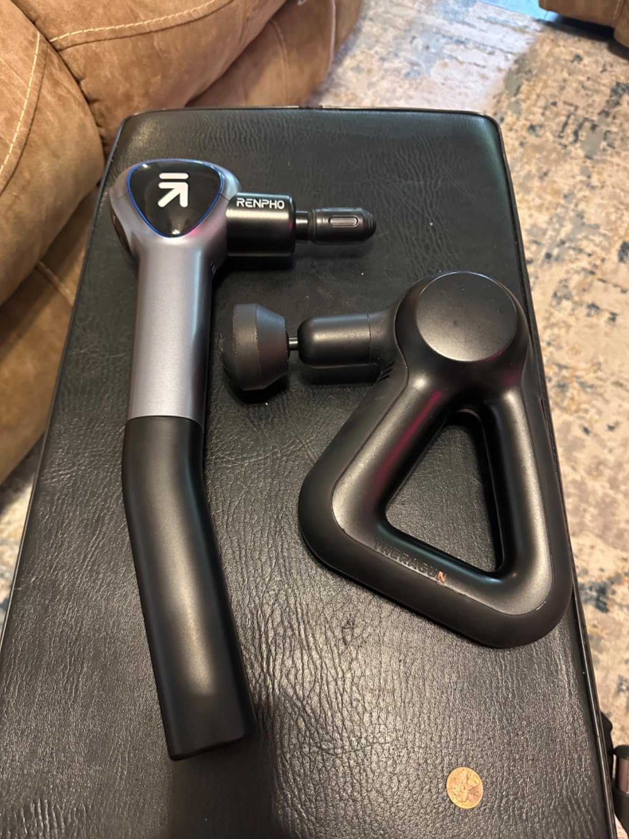 RENPHO Foldable Massage Gun with Extension Handle for Back, 0-90 Degree Adjustable Angle, FSA Eligible, Handheld Percussion Deep Tissue Massager with 9mm Amplitude for Pain Relief HSA customer photo 1