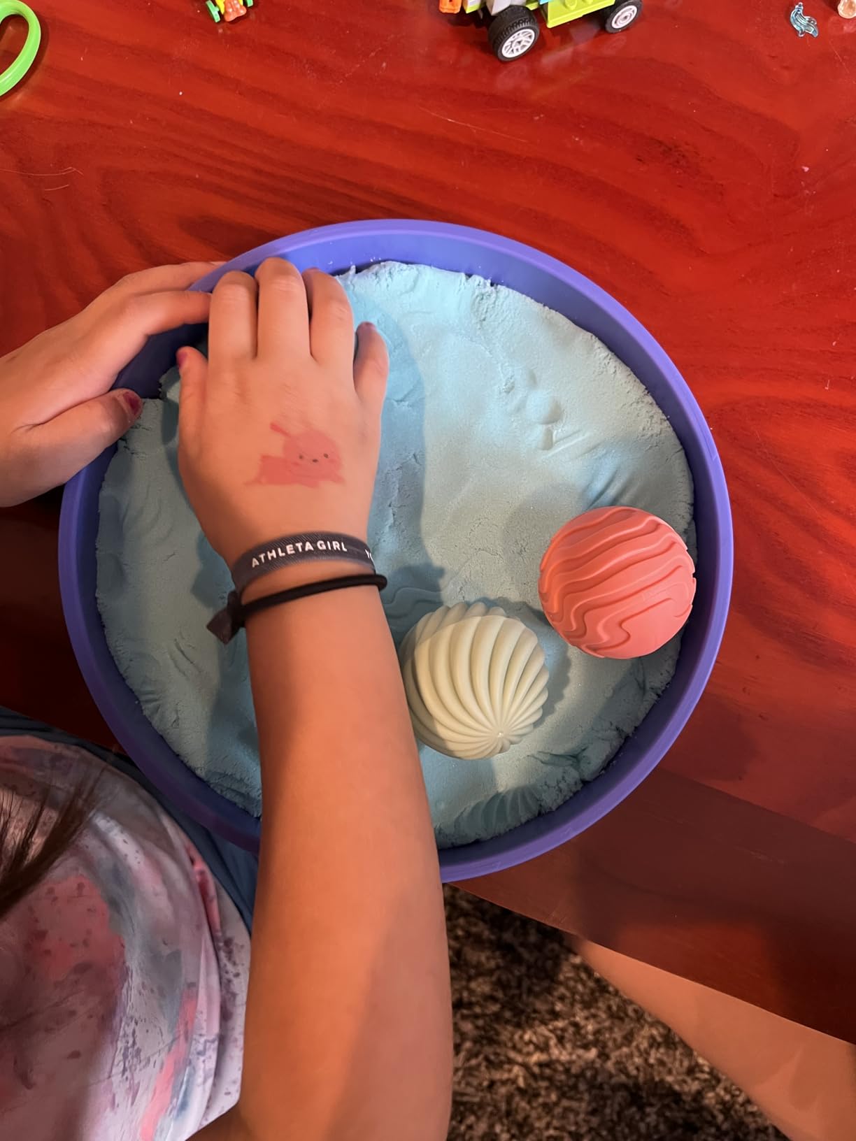 Educational Insights Playfoam Sand Sensory Spheres - Relaxing Zen Garden Kits for Calm Down Corner or Desk, Anxiety Tools and Meditation Sets for Kids & Adults, Stress Relief Toys, Ages 5+ customer photo 1