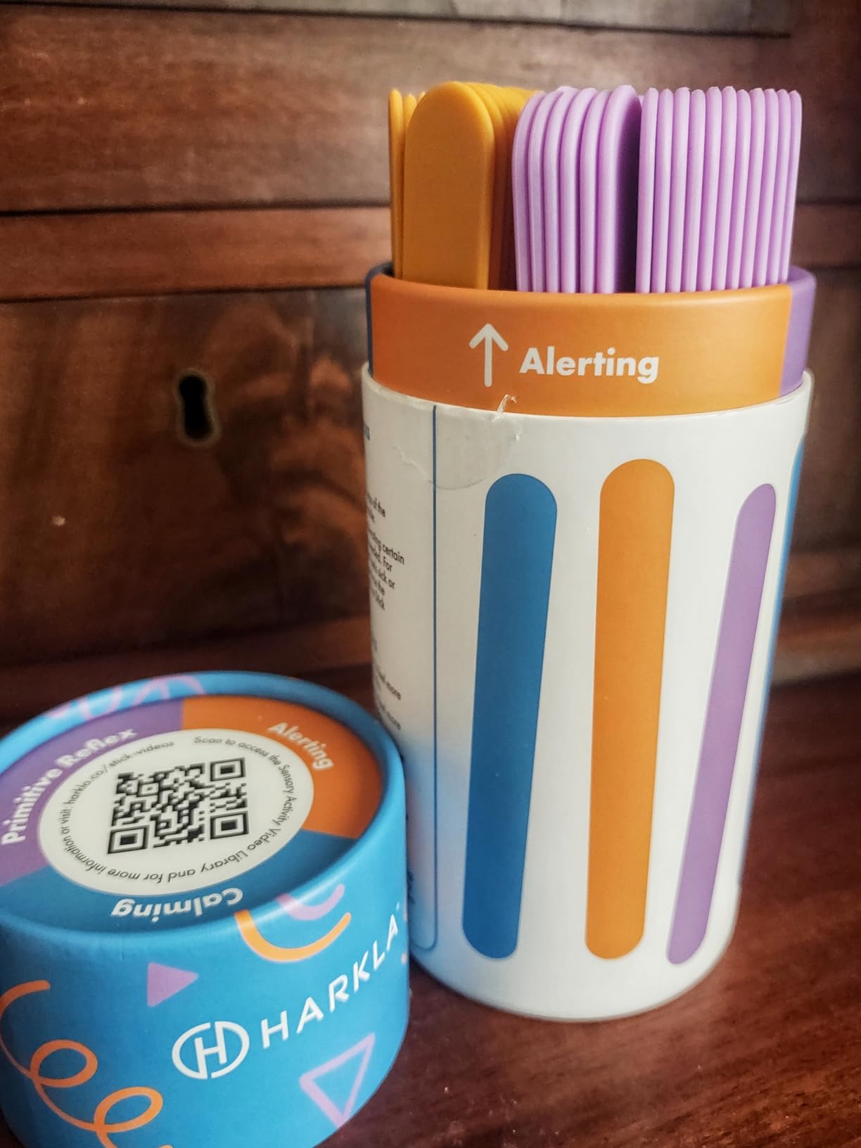 Harkla Sensory Sticks - 60 Sensory Activities to Help Kids Relax and Refocus | Easy-to-Use Brain Break Kit | Science Backed - Occupational Therapist Approved customer photo 1