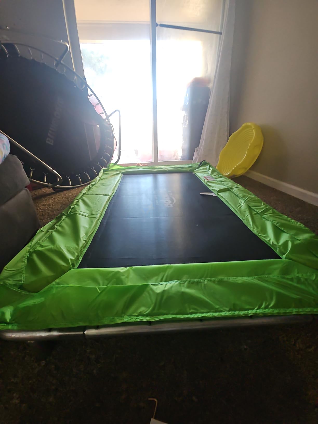 Zupapa Rectangle Kids Trampoline 6FT with Basketball Hoop, and Safety Net - Indoor/Outdoor Heavy-Duty Square Trampoline for Toddlers Ages 3-6, 220LBS Capacity customer photo 2