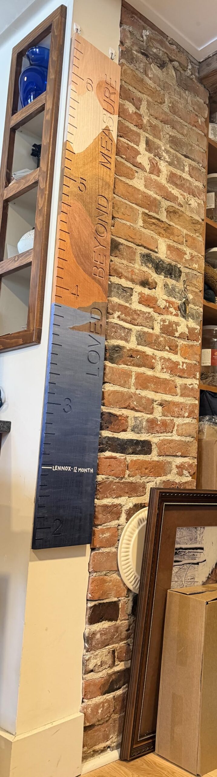 One-Piece Height Chart for Kids, Solid Wood Growth Chart for Wall Measurement Board for Nursery Wall Decor customer photo 1