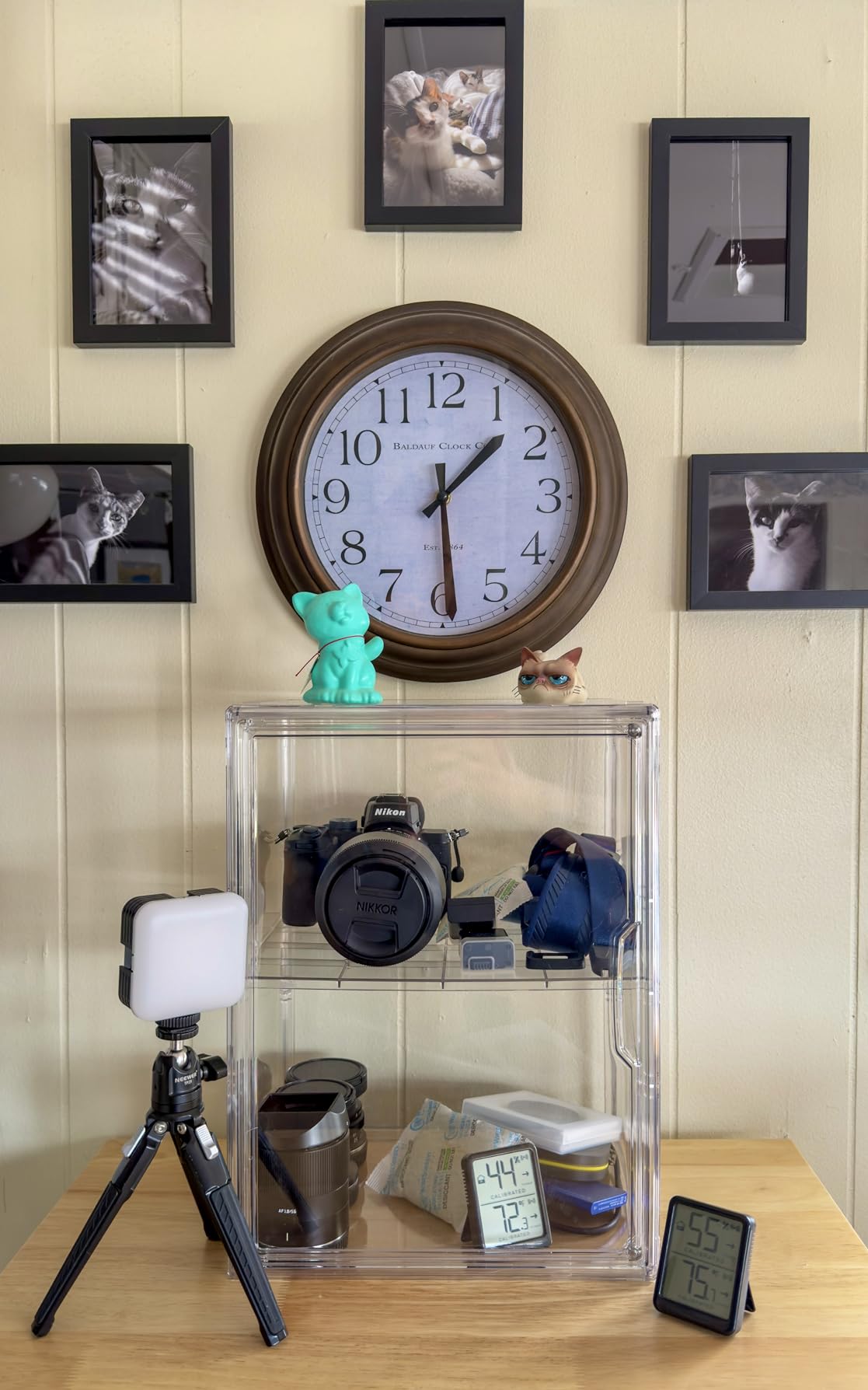 Acrylic Display Case for Collectibles, Clear Storage Bin with 3 Adjustable Layers, Stackable Storage Box with Magnetic Door for Figures customer photo 2