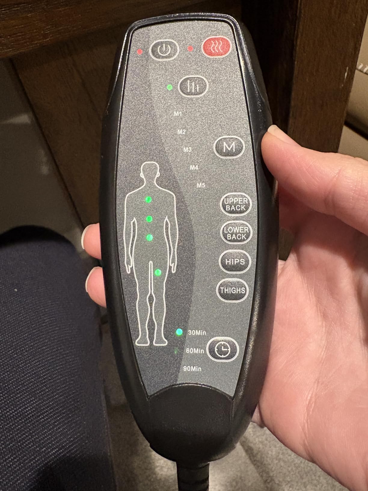Snailax Back Massager with Heat, Massage Seat Cushion with 10 Motors, Massage Chair Pad for Home Office Use, 5 Modes & 3 Intensity Levels, 2 Heat Settings with 30-60-90 Mins Timer, Gifts for Him Dad customer photo 2