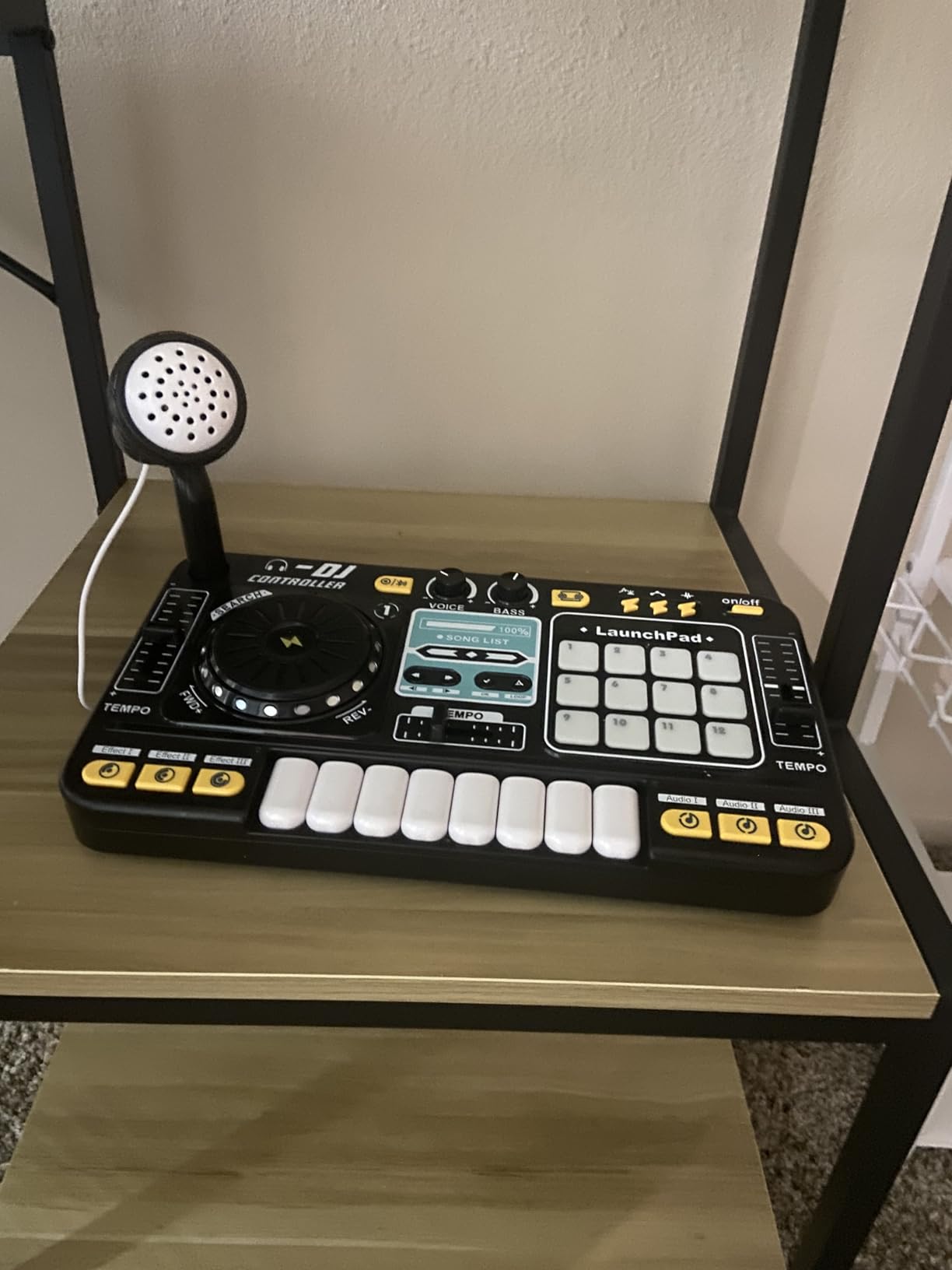 DJ Mixer for Kids, Toddler DJ Mixing Table with DJ Turntable, Game Mode, Light & Speed Control and Microphone, Gifts for 3 4 5 6 Years Old Boys Girls - Kid DJ Mixer Set customer photo 1