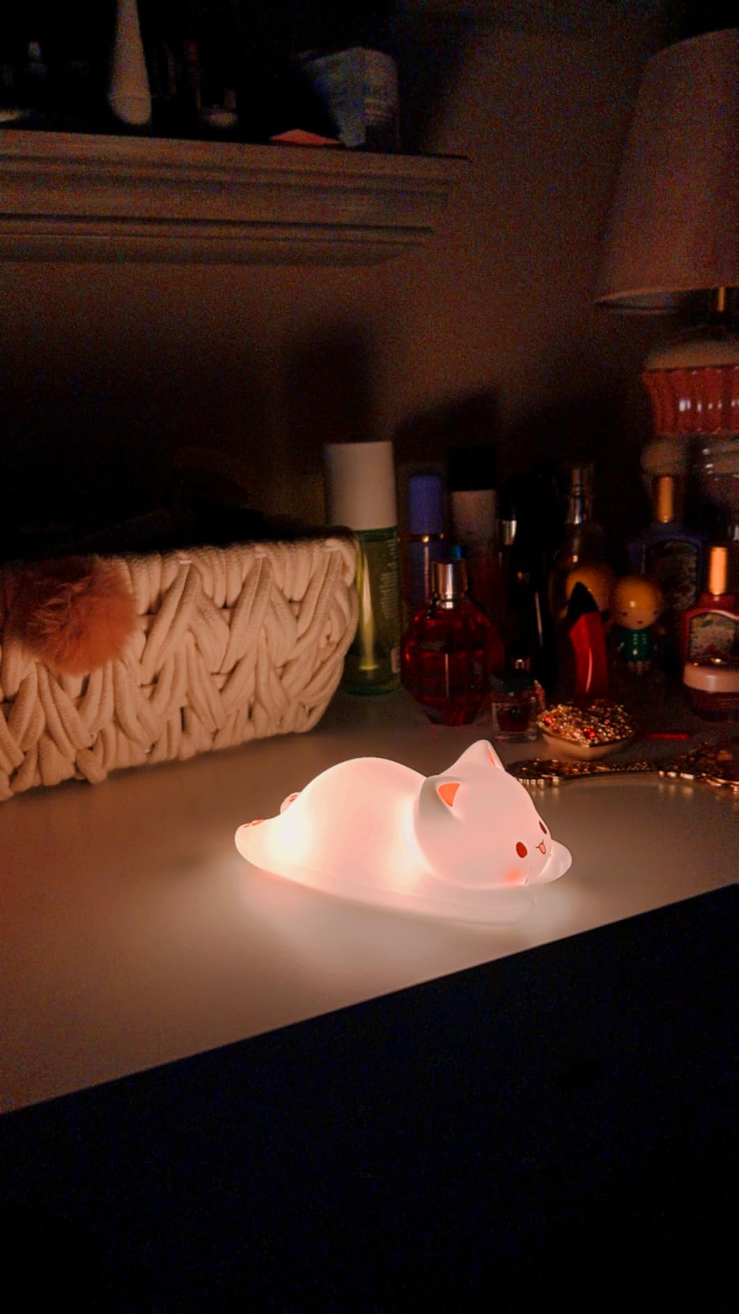 LOVERUIS Axolotl Night Light for Kids Gifts, Squishy Nightlight for Kid Room Decor Girls, Rechargeable 1/3 Hours Timer Lamp, Colorful Cute Lights Toddler Baby customer photo 2