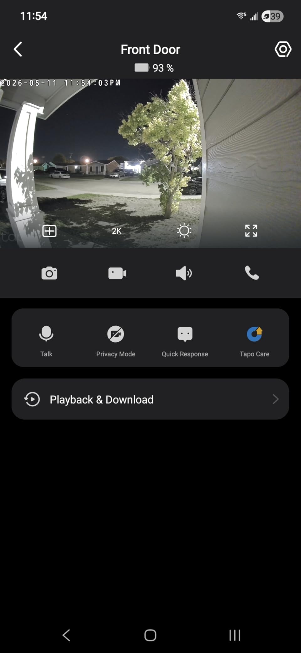 Tapo 2K Wireless Smart Video Doorbell - 160 Ultra-Wide View, Person Detection, 2-Way Talk, Ring Call, Night Vision, Subscription-Free Local Storage or Optional Cloud, D205 customer photo 1