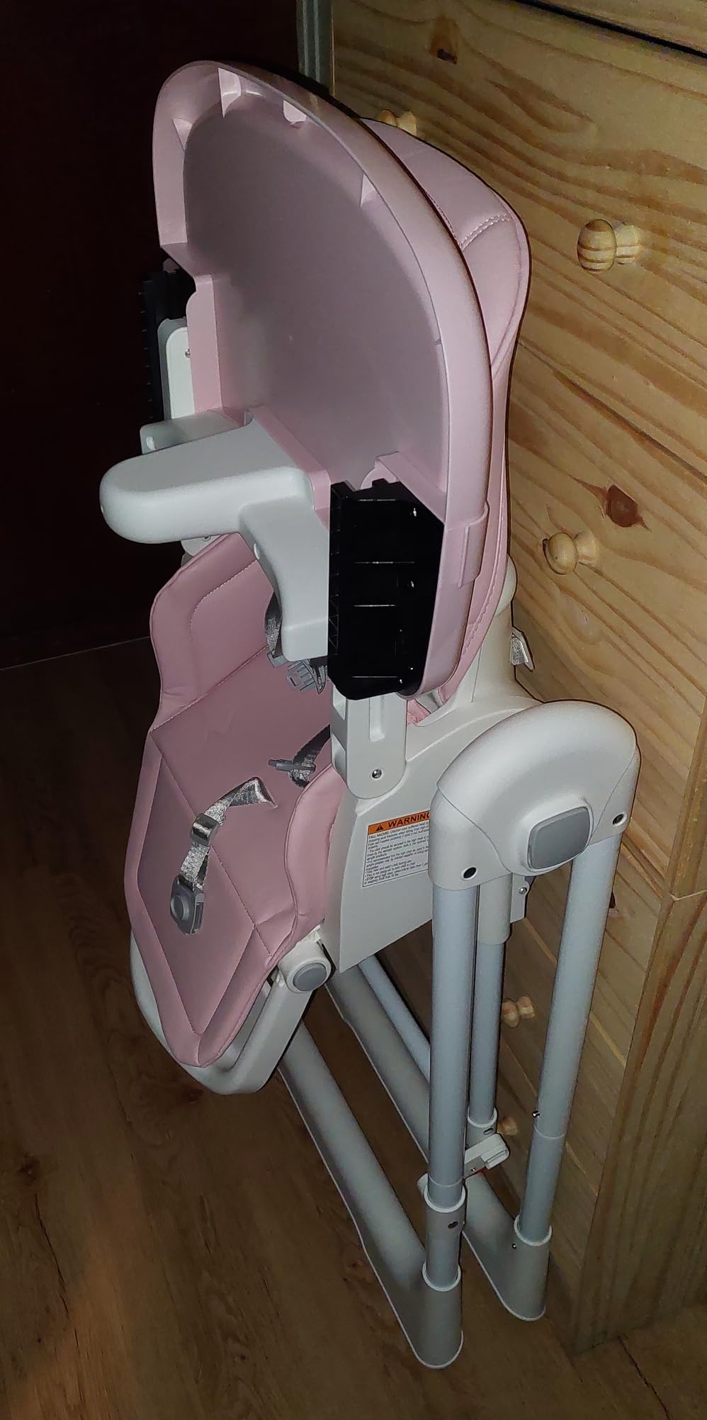 High Chairs for Babies and Toddlers Convert to Baby Rocker Foldable High Chair Adjustable Convertible with Reclining Seat & Leg Rest, 3-in-1 with Tool-Free Assembly (Grey) customer photo 1