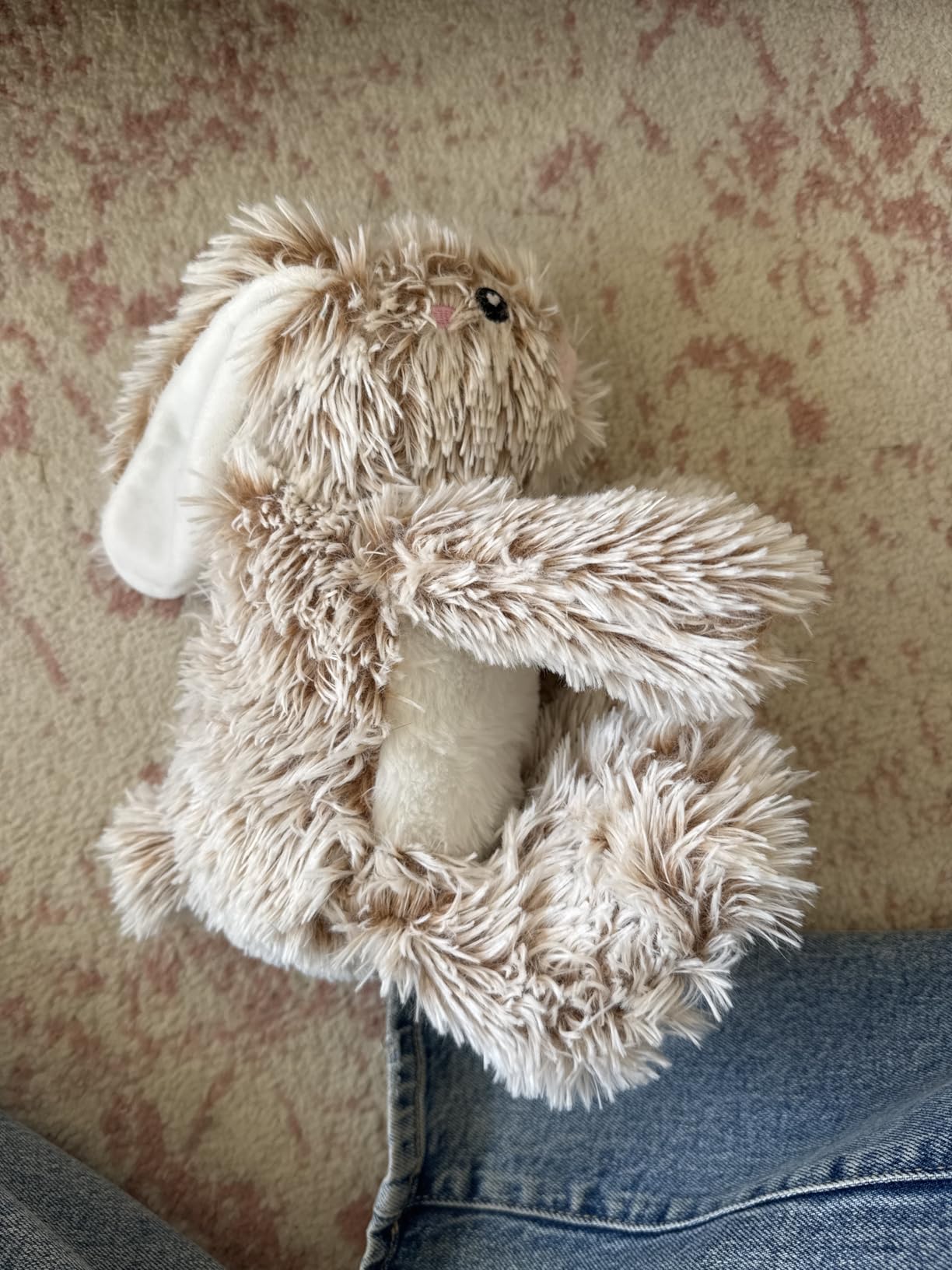 Bunny Microwavable & Weighted Stuffed Animals - 1.5 Lbs Unscented Heating Pad for Period Cramps Pain Relief and Anxiety, Cute Bunny Plush Toys Gifts for Women Girls Adults and Kids by Happy Fuel customer photo 1