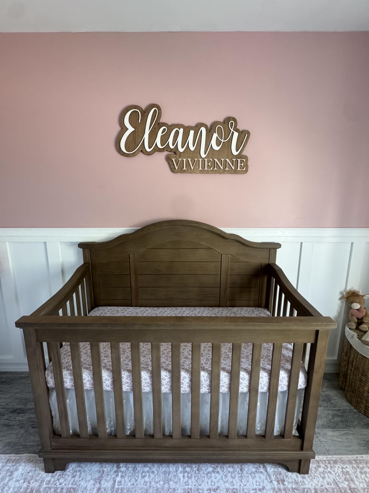 Wooden Name Signs for Nursery, Baby Name Sign, Name Signs for Kids Room, Custom Plaque, Nursery Wall Art customer photo 1