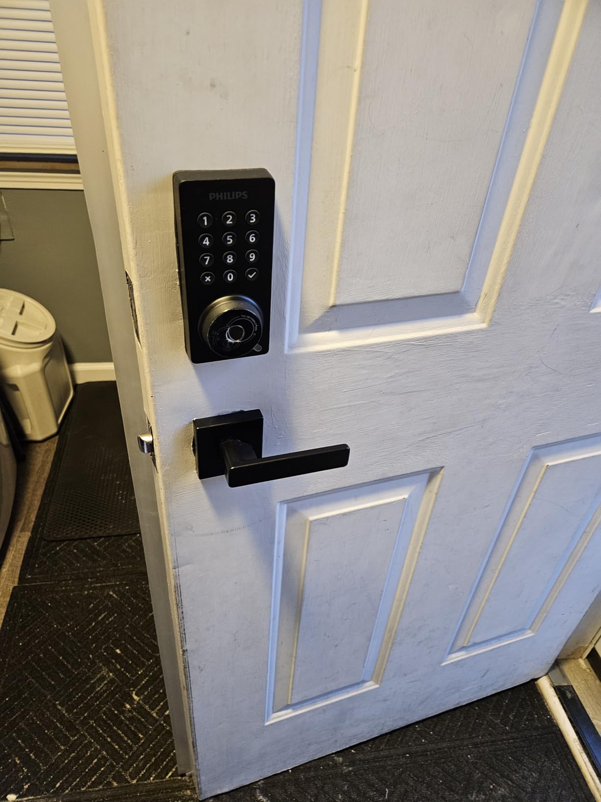 Philips WiFi Keypad Door Lock with Handle, Built-in WiFi, APP Remote Control, Voice & Fingerprint Unlock, Smart Locks for Front Door with Auto Lock, Digital Front Door Lock Set, Keyless Entry Deadbolt customer photo 2