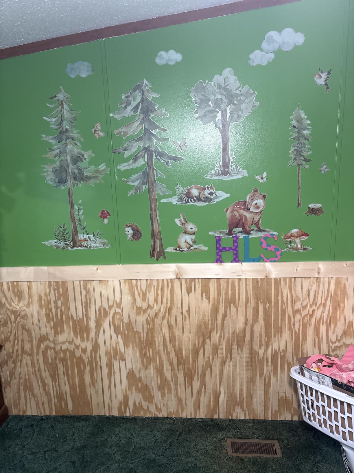 Jungle Forest Animals Wall Decals Animal Door Sticker Removable Reusable Peel Stick Elephant Lion Zebra Giraffe Safari Mural Art Nursery Kids Room Baby Bedroom Playroom Daycare Living Room customer photo 1