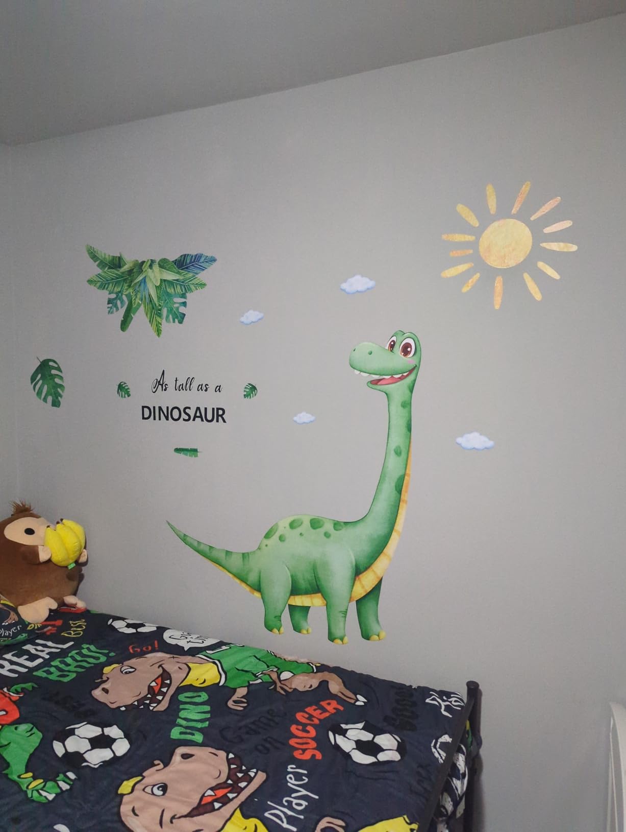 Jungle Forest Animals Wall Decals Animal Door Sticker Removable Reusable Peel Stick Elephant Lion Zebra Giraffe Safari Mural Art Nursery Kids Room Baby Bedroom Playroom Daycare Living Room customer photo 2