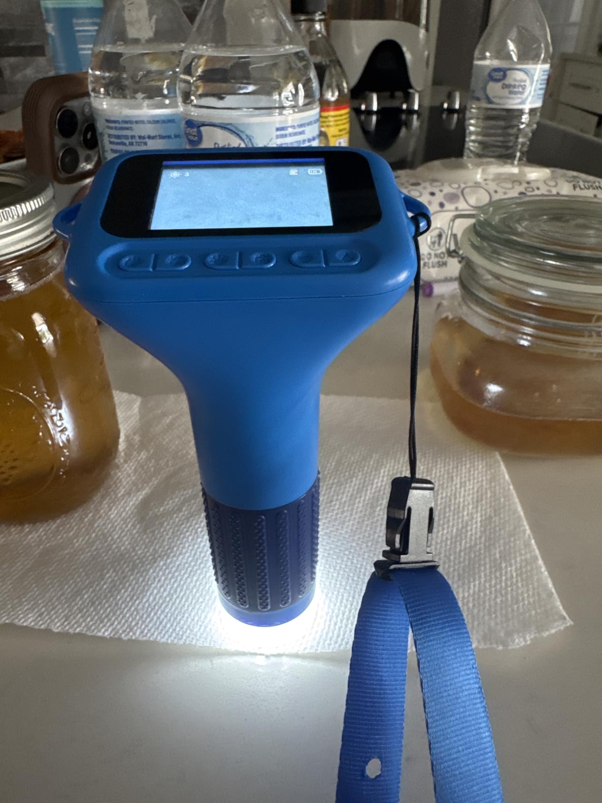 Odatay Microscope for Kids with 12 Slides, 100X-1000X 1080P Digital Handheld Kids Microscope, Mini Portable Pocket Miniscope Science Toys Gifts for 3+ 4 5 6 7 8 9 10 11 12 Year Old Boys Girls, Blue customer photo 2