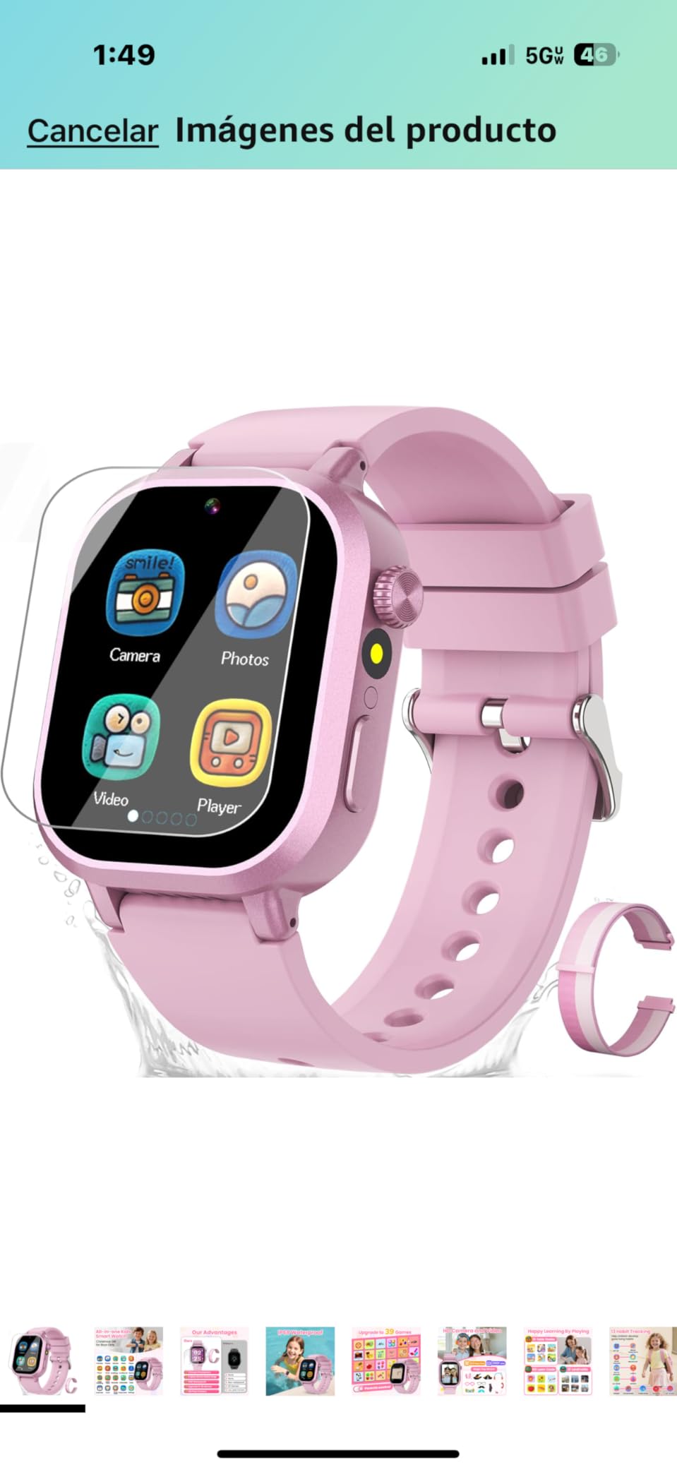 Waterproof Smart Watch for Kids Boys Ages 5-12 with 39 Games, HD Camera, Video, Music, Habit Tracking, Alarm, Pedometer, Kids Smart Watch Chrismars Birthday Gift for Boys Age 5 6 7 8(Blue) customer photo 1